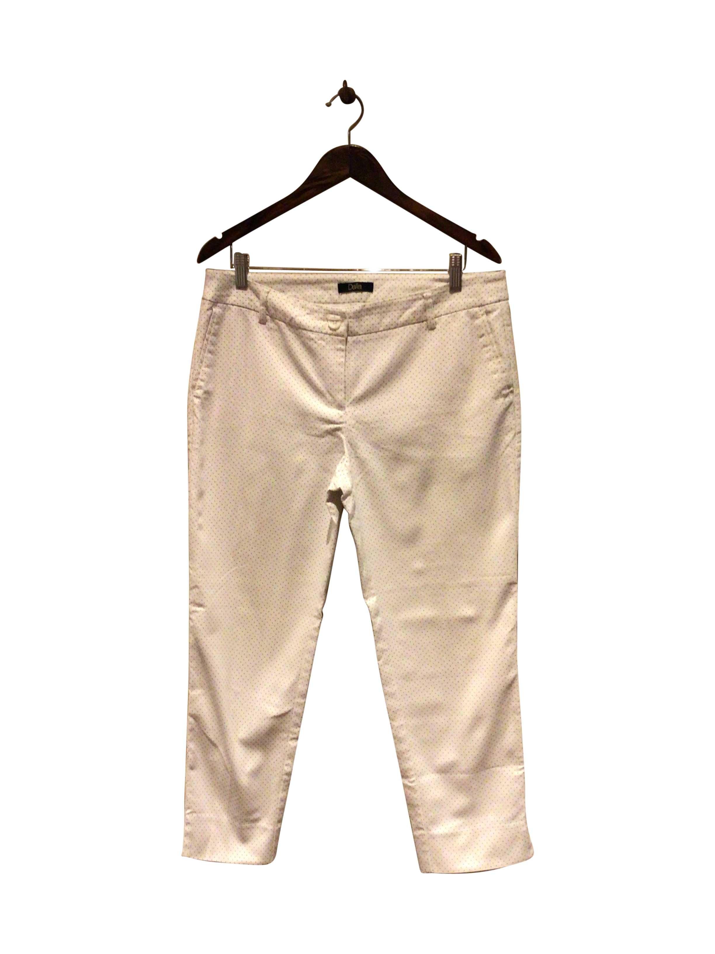 DALIA Stylish Regular Fit White Pant - Size 12