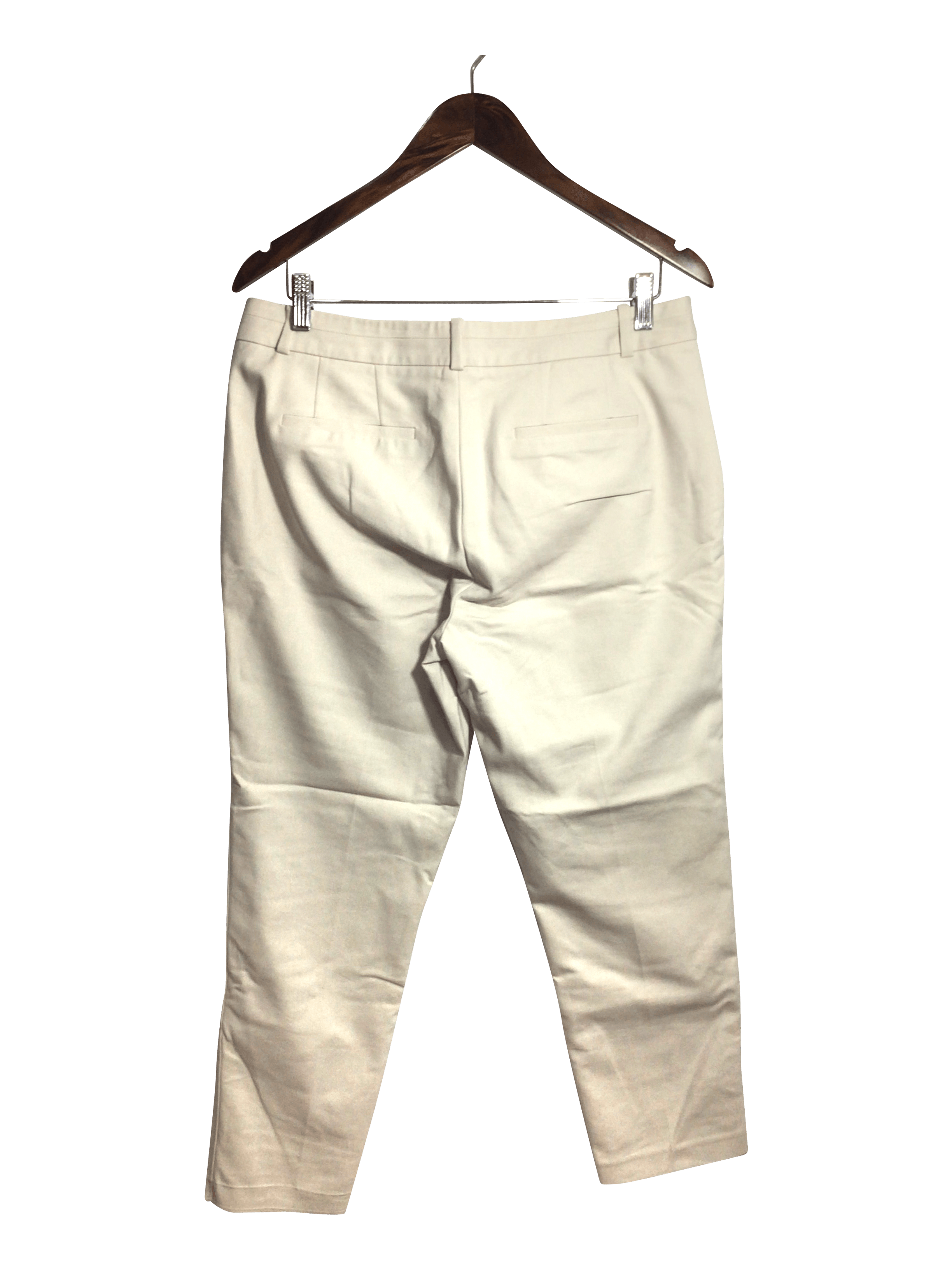CONTEMPORAINE Stylish Women's White Regular Fit Work Pants - Size 10