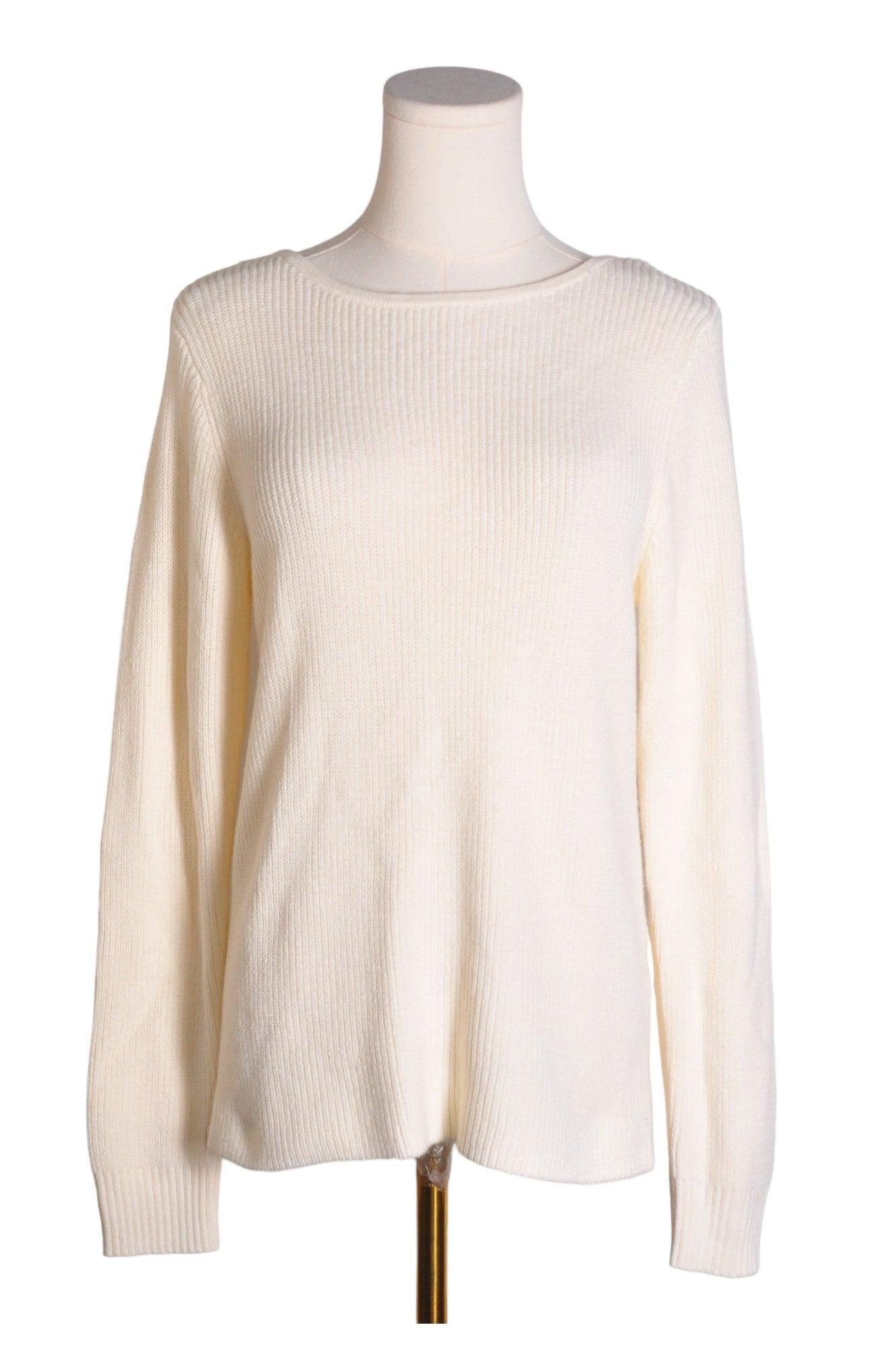 BANANA REPUBLIC Women's White Regular-Fit Long-Sleeved Crew Neck T-Shirts - Size XS