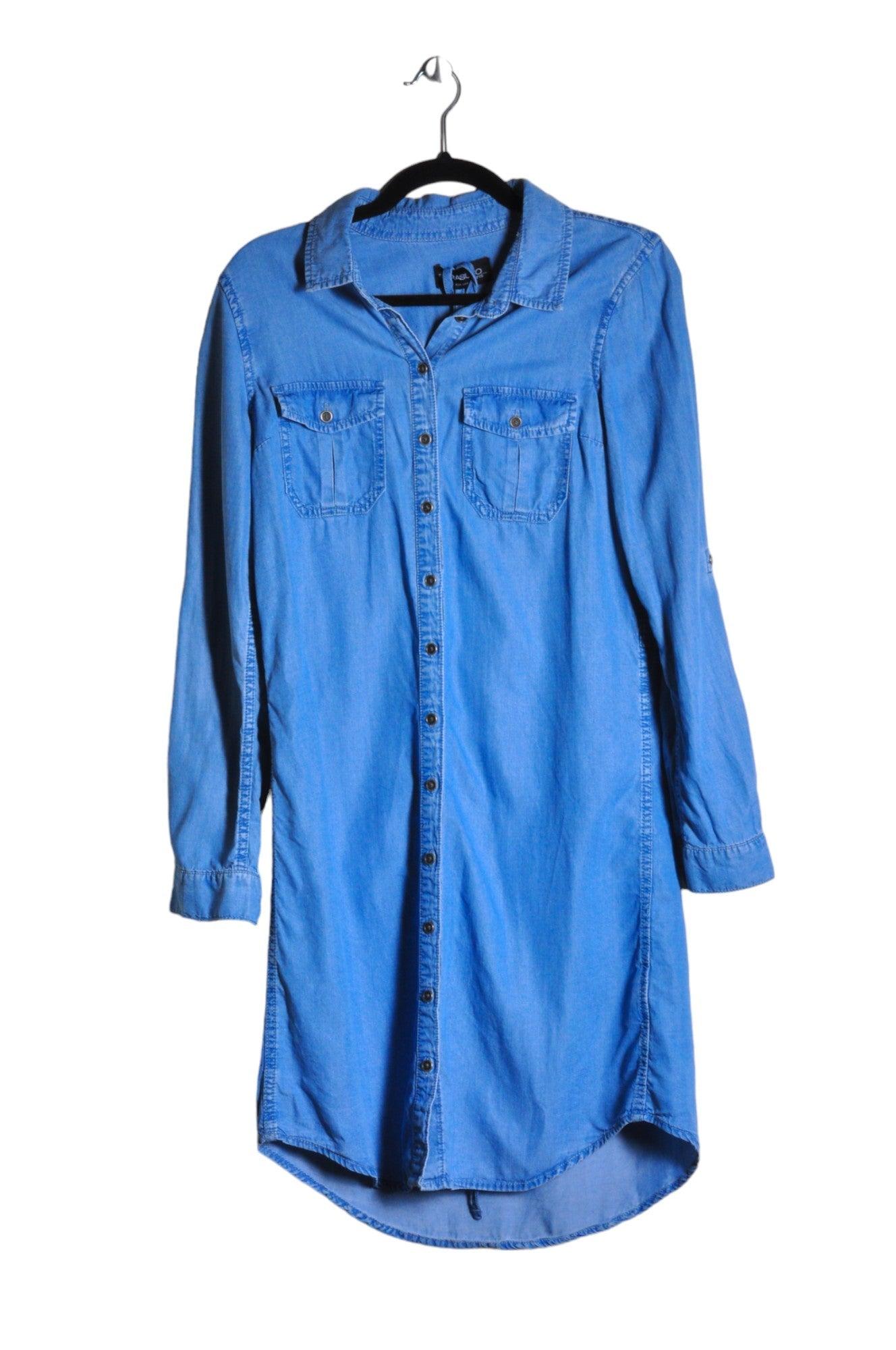 PARASUCO Stylish Women's Drop Waist Blue Dress - Regular Fit, Size S