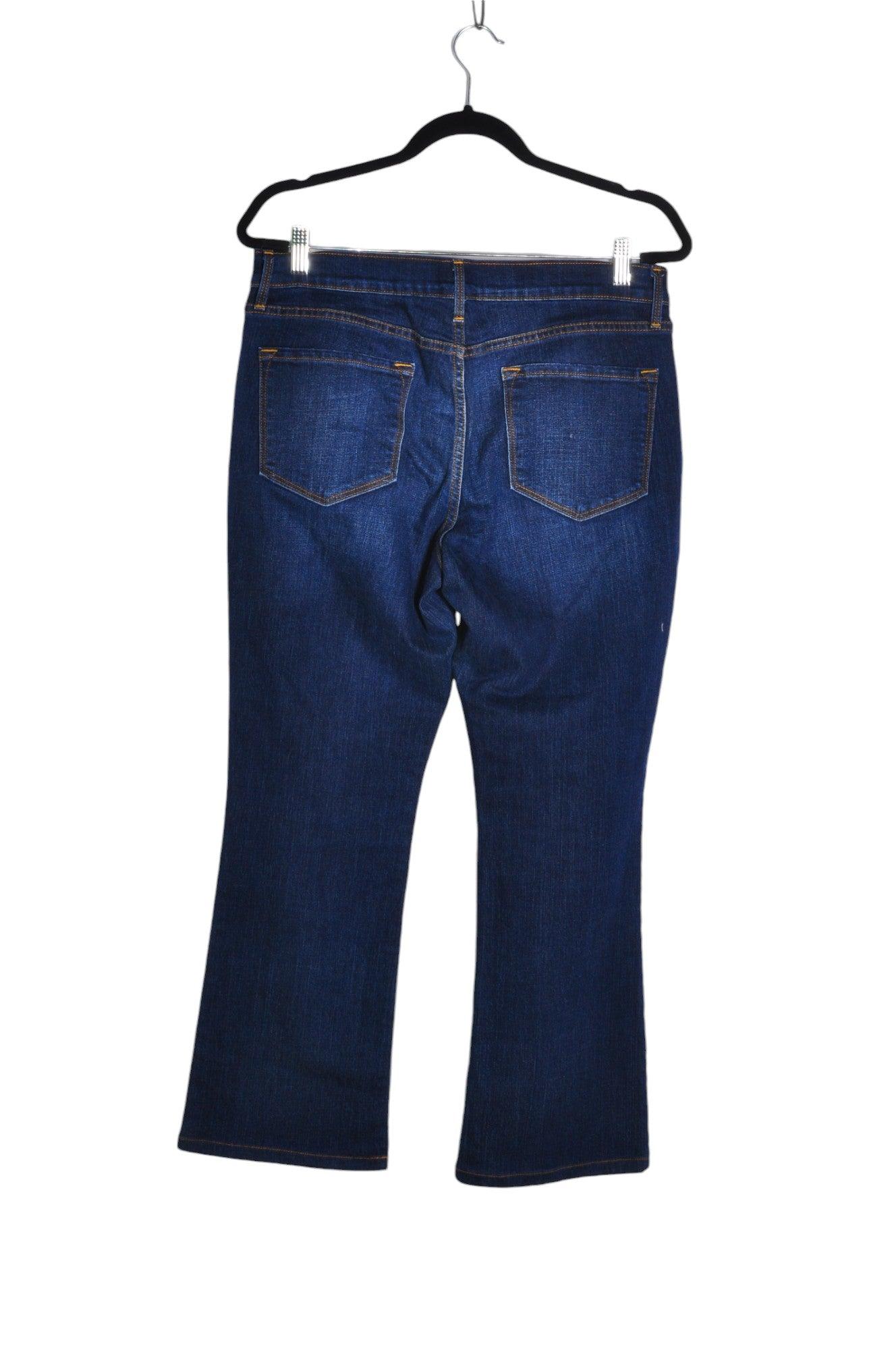 OLD NAVY Women's Stylish Blue Regular Fit Straight-Legged Jeans - Size 12