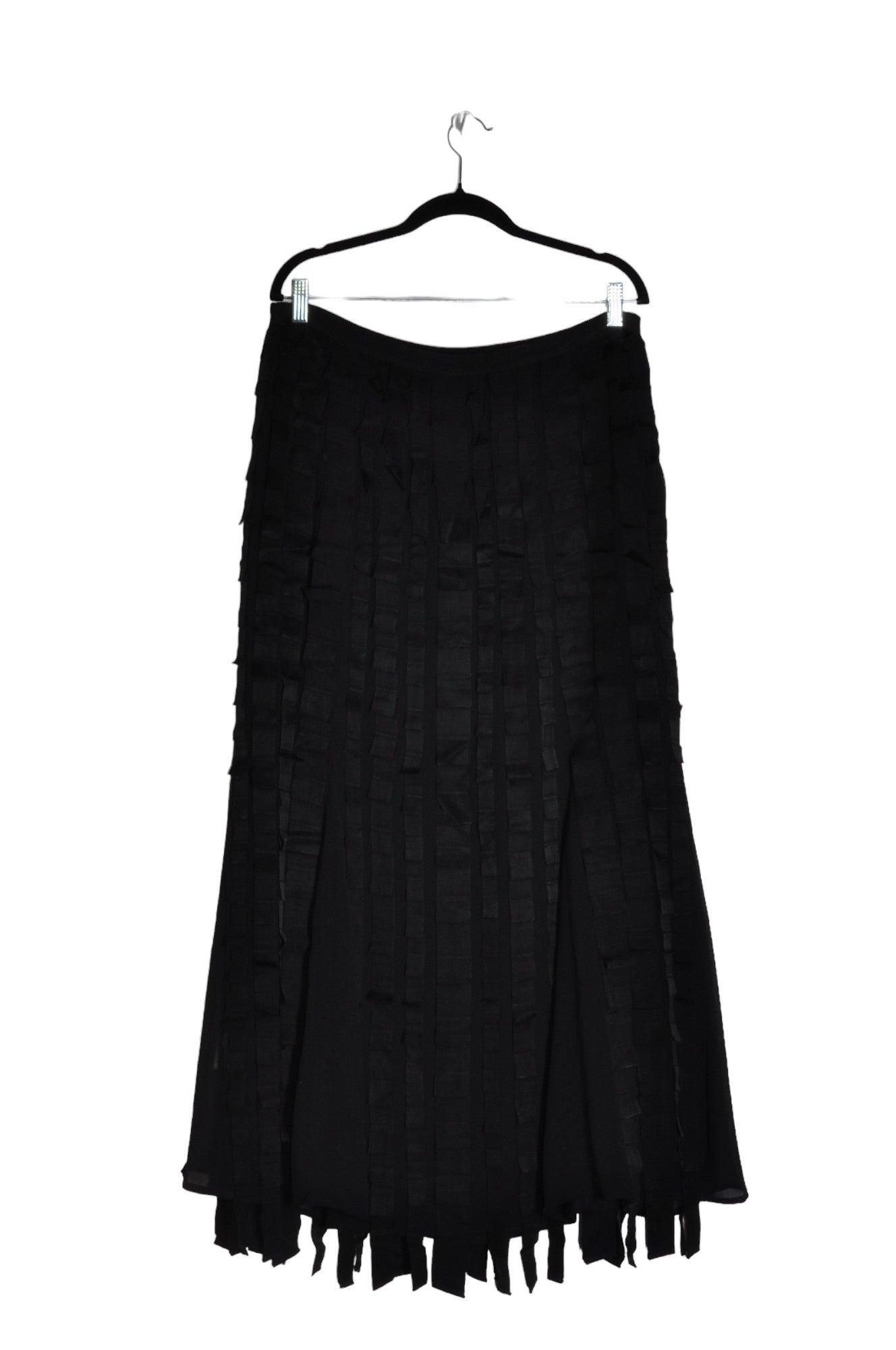 Stylish CARTISE Women's Black A-Line Regular Fit Skirt - Size 12