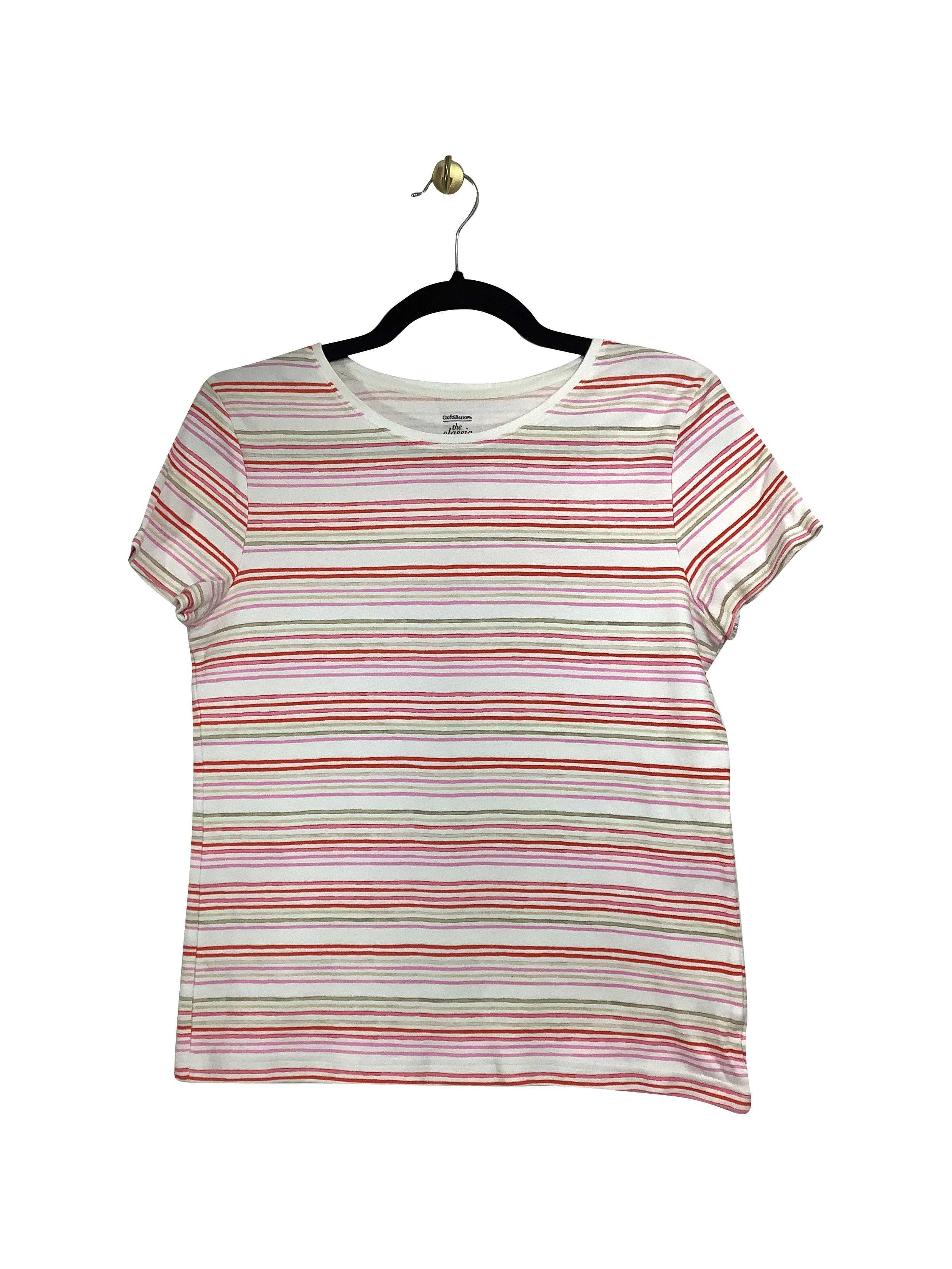 CROFT & BARROW Stylish Regular Fit White T-shirt - Size S