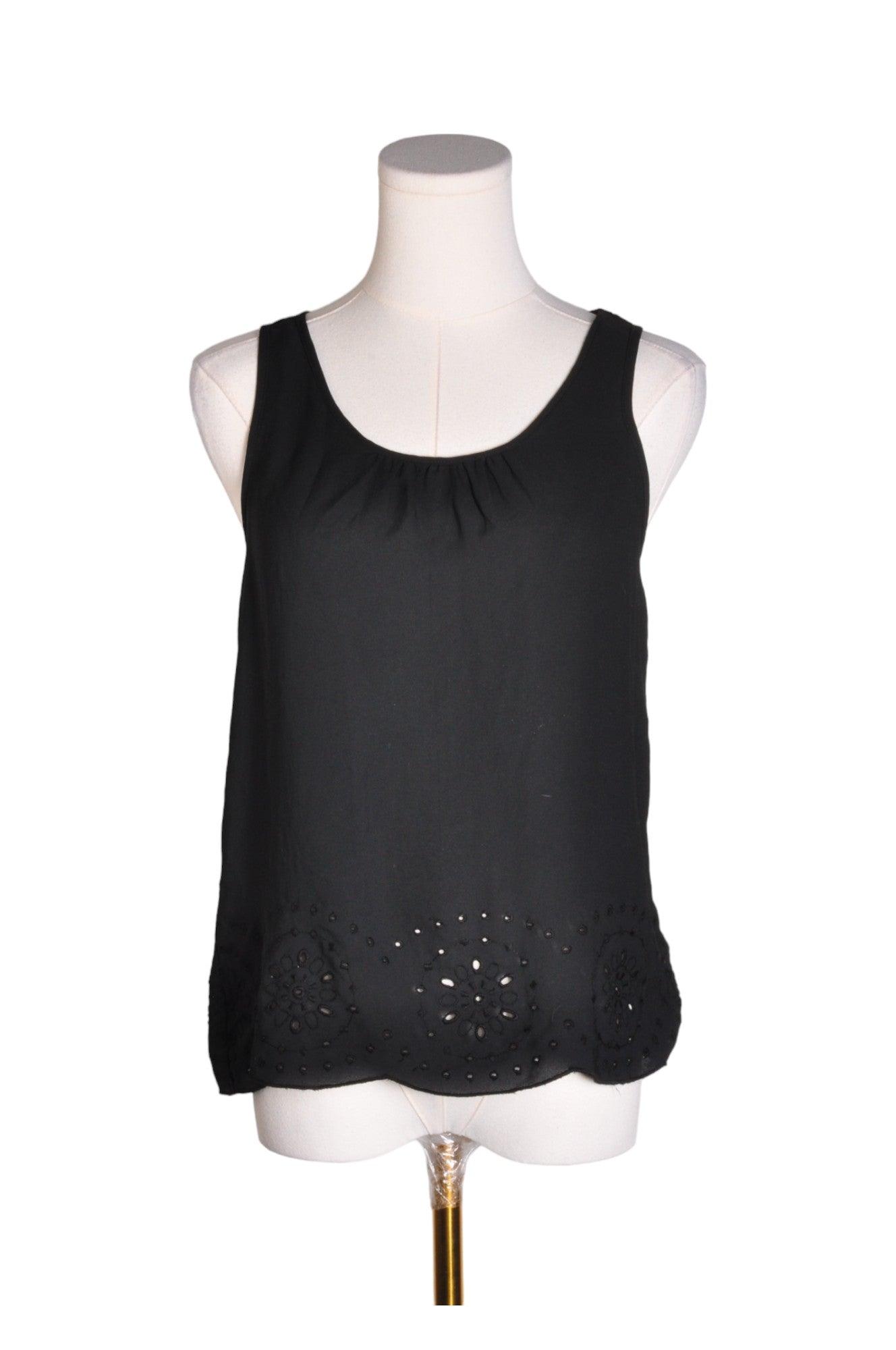 LOFT Stylish Black XXS Regular-Fit Women's Blouses