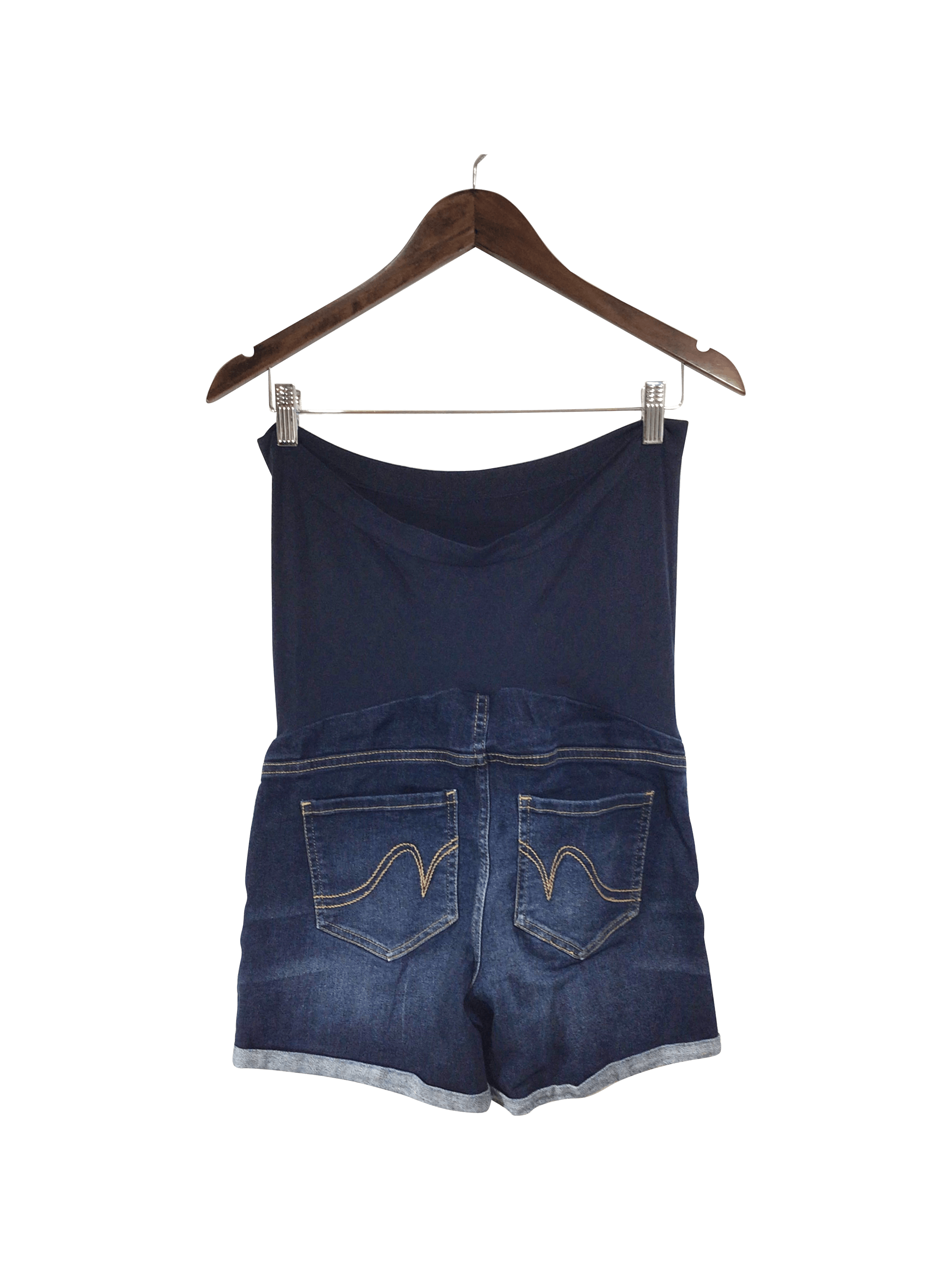Stylish INDIGO BLUE Regular Fit Second-Hand Jeans Shorts in Blue - XS