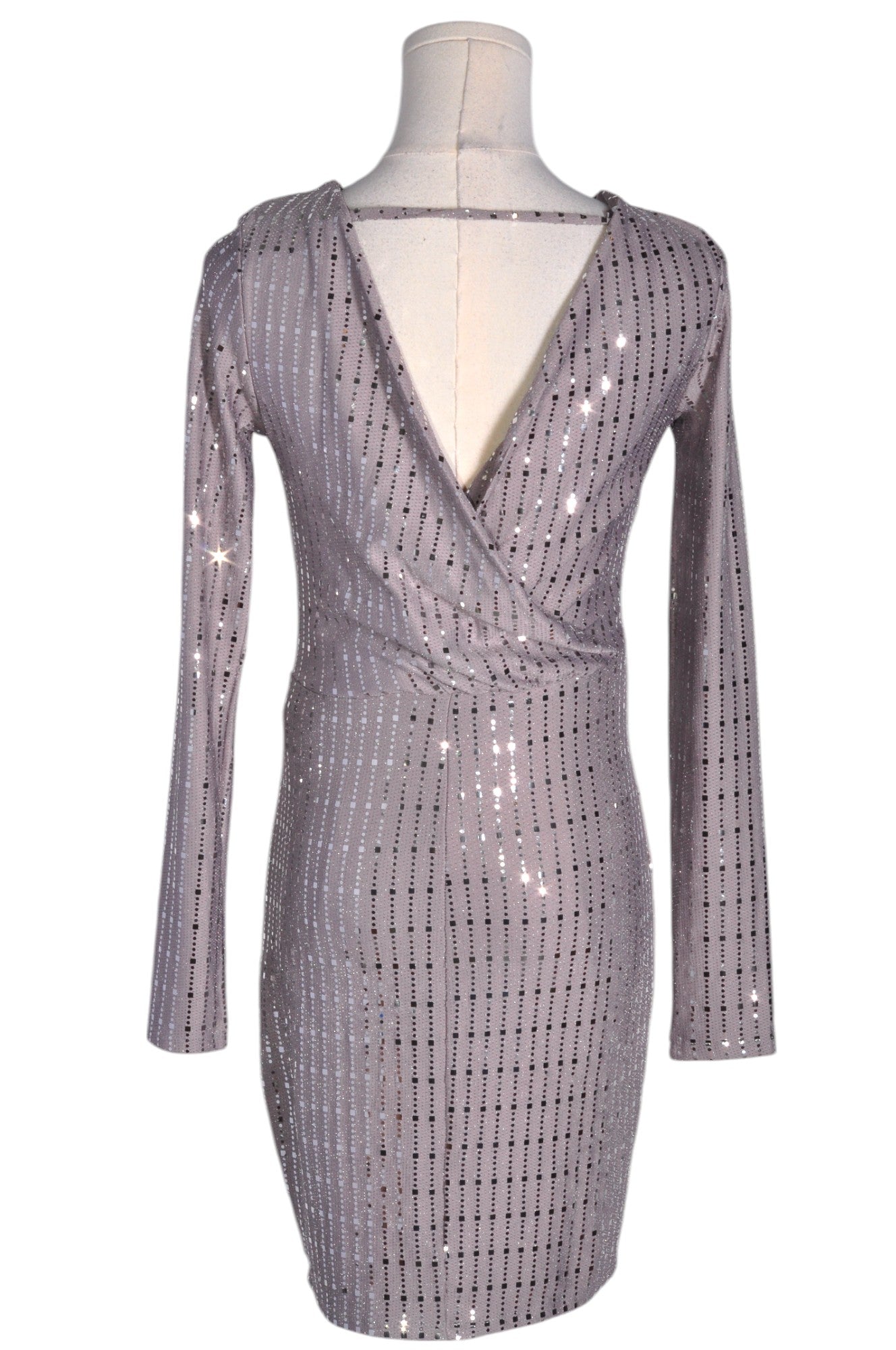 Gorgeous CRYSTAL SKY Women's Gray Regular-Fit Bodycon Dress in XS Size