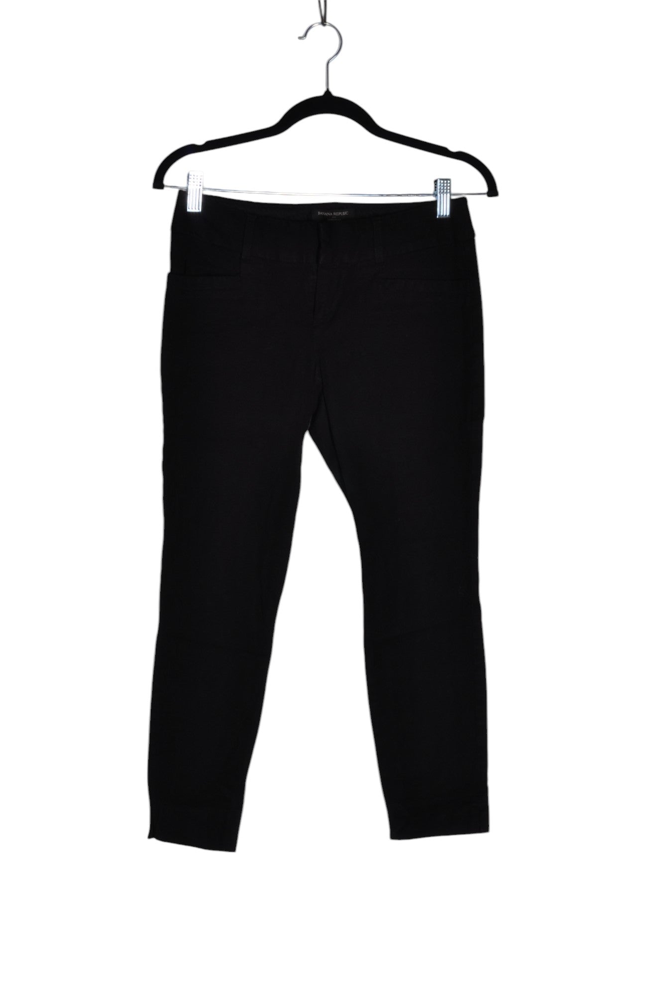 BANANA REPUBLIC Stylish Women's Black Regular Fit Second - Hand Work Pants in Size XS