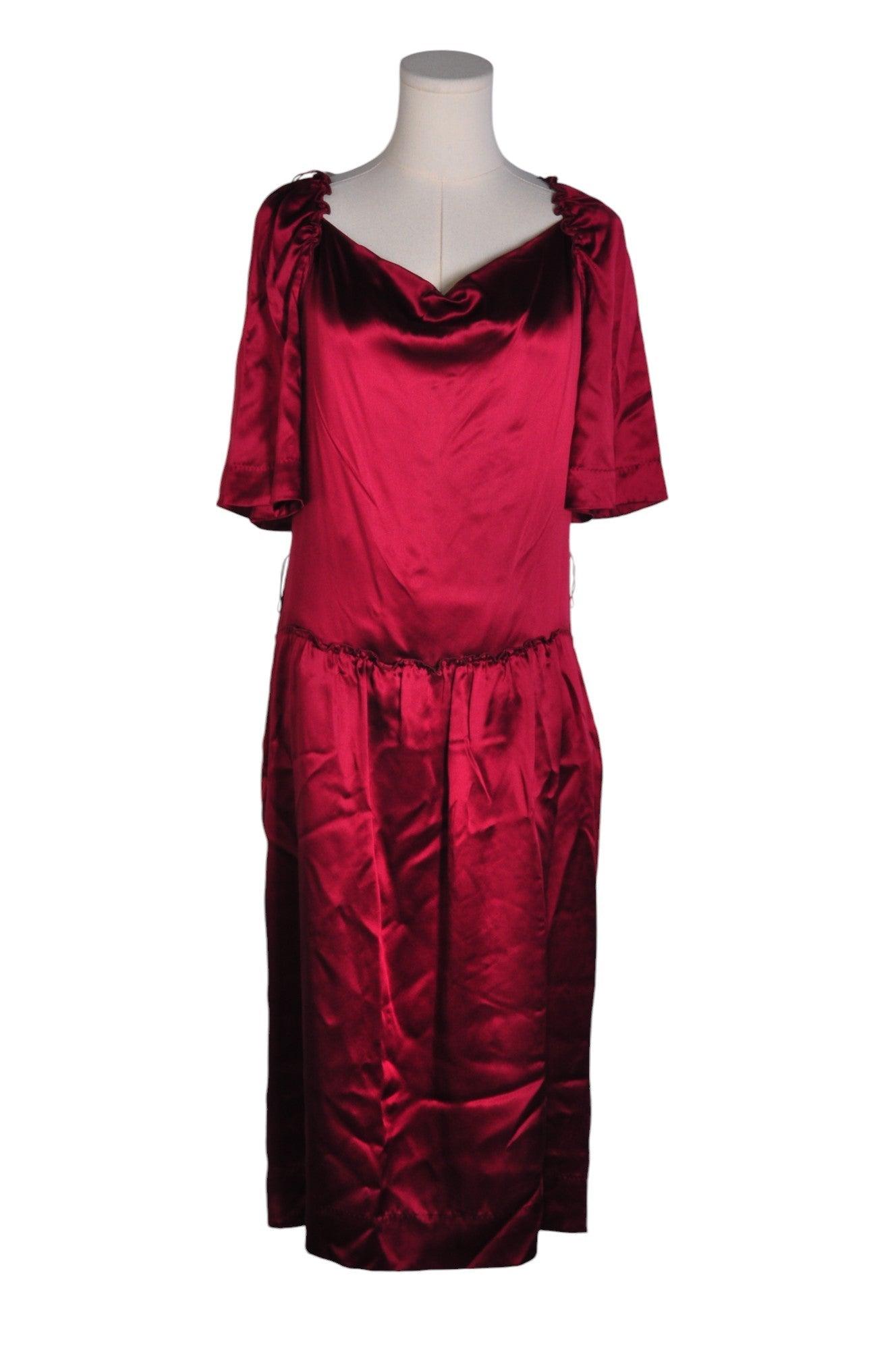 Stylish HUGO BOSS Women's Red Regular-Fit Maxi Dress - Size M