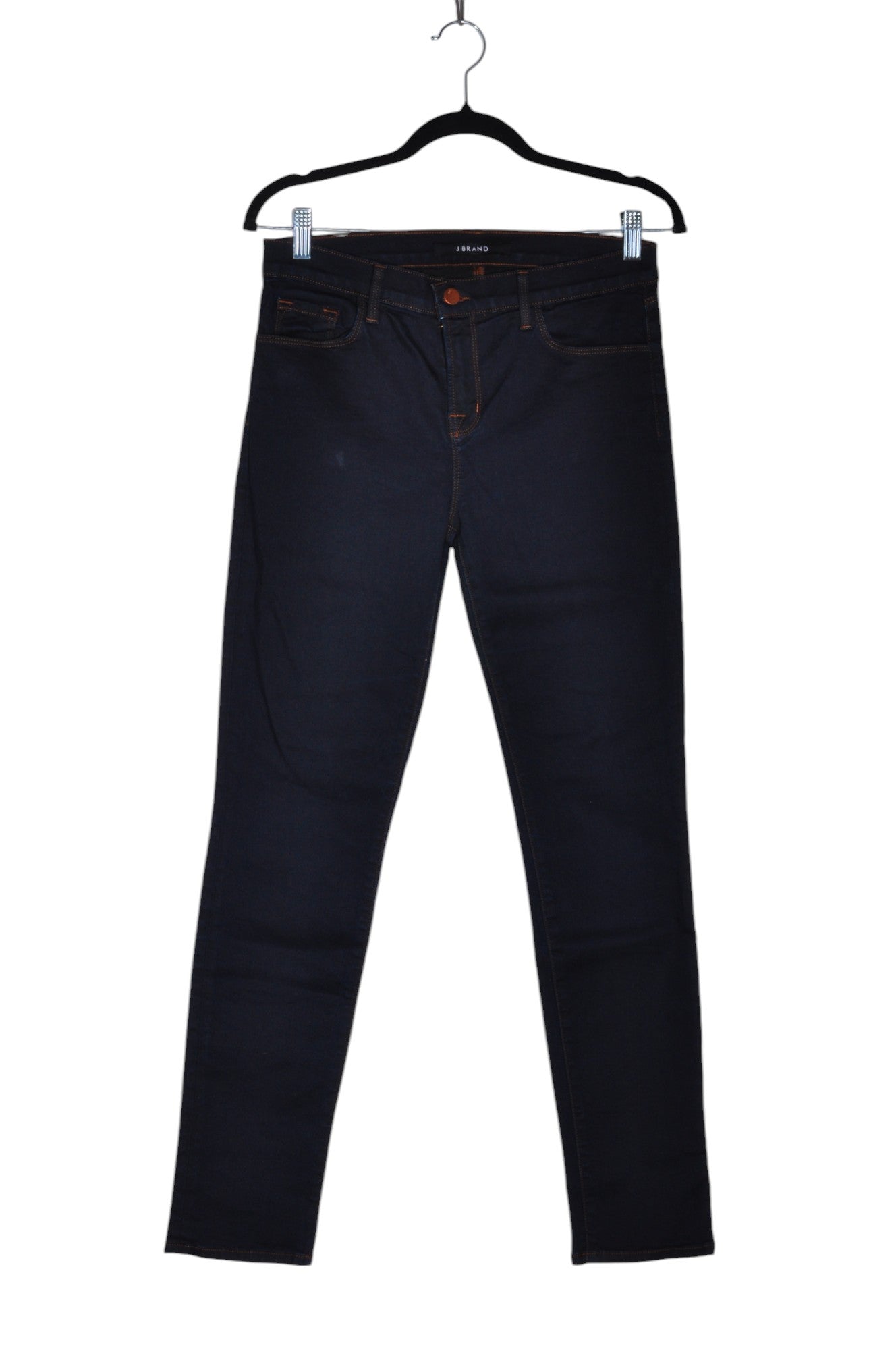 J. BRAND Women's Classic Blue Regular Fit Straight-Legged Second-Hand Jeans - Size 29