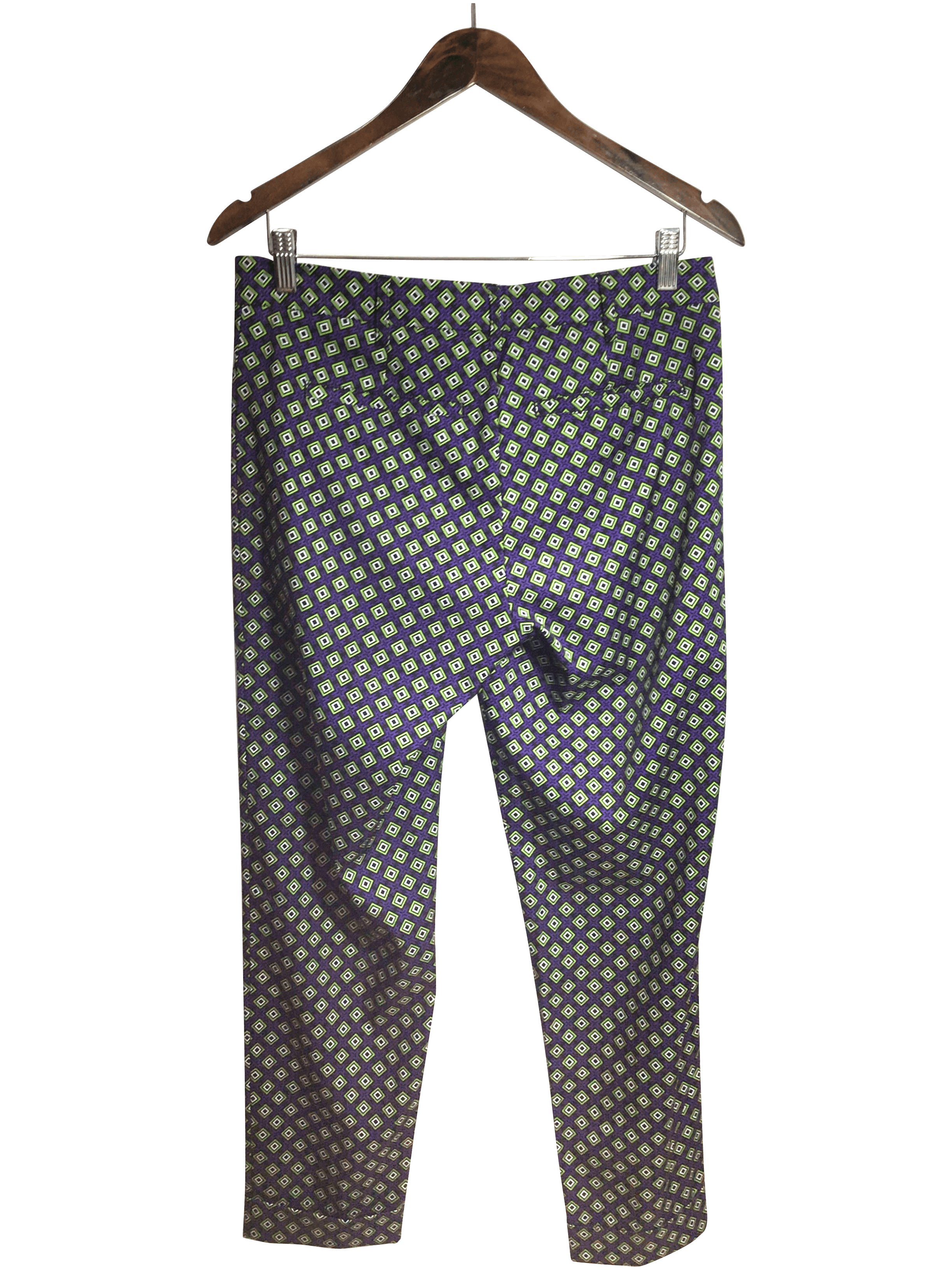Stylish CRACKED WHEAT Blue Regular Fit Women's Work Pants - Size 4