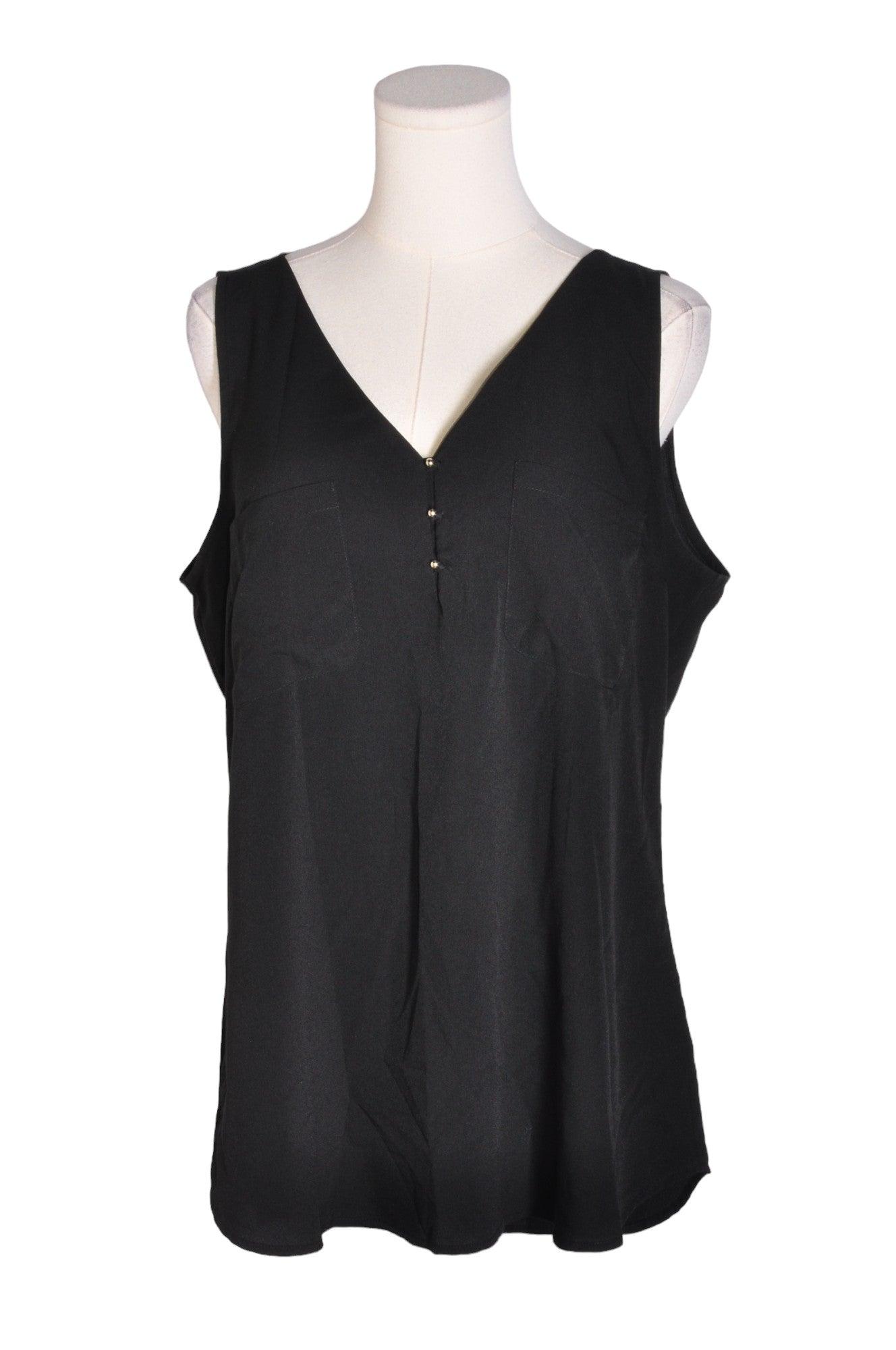 CHATEAU Stylish Women's Black Regular Fit Blouse - Size L