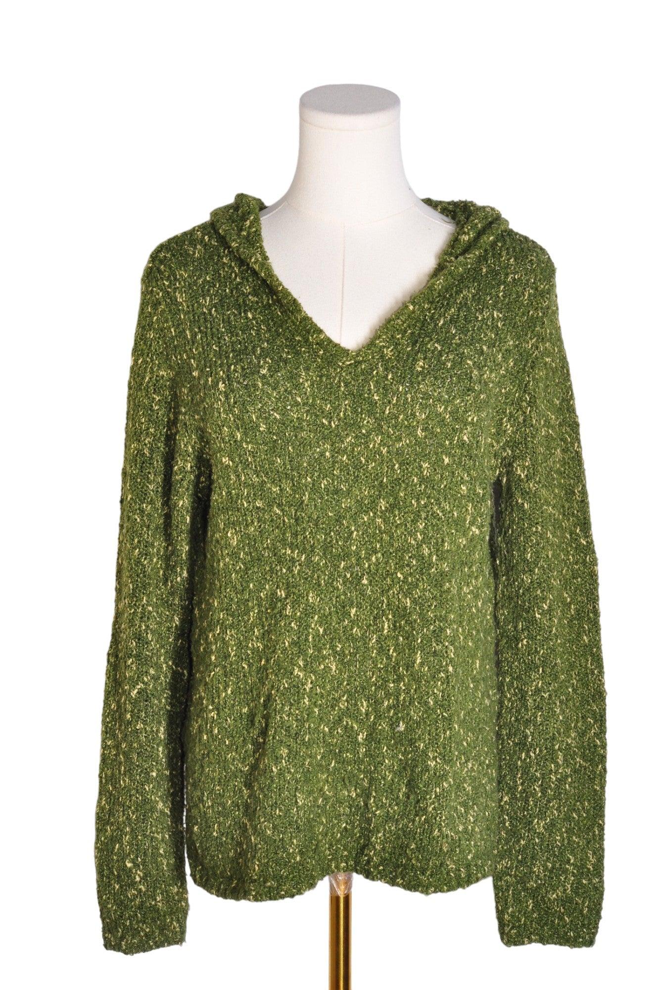 LIZ CLAIBORNE Stylish Women's Green Regular Fit Sweatshirt - Size M