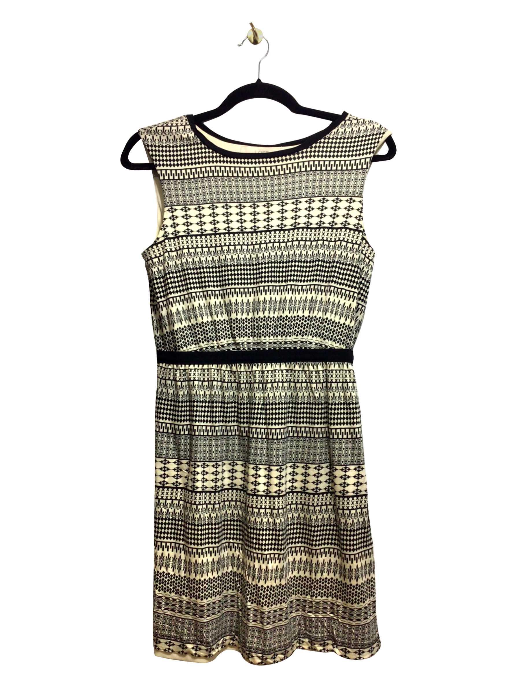 Stylish LOFT Regular Fit Black Midi Dress - Size XS