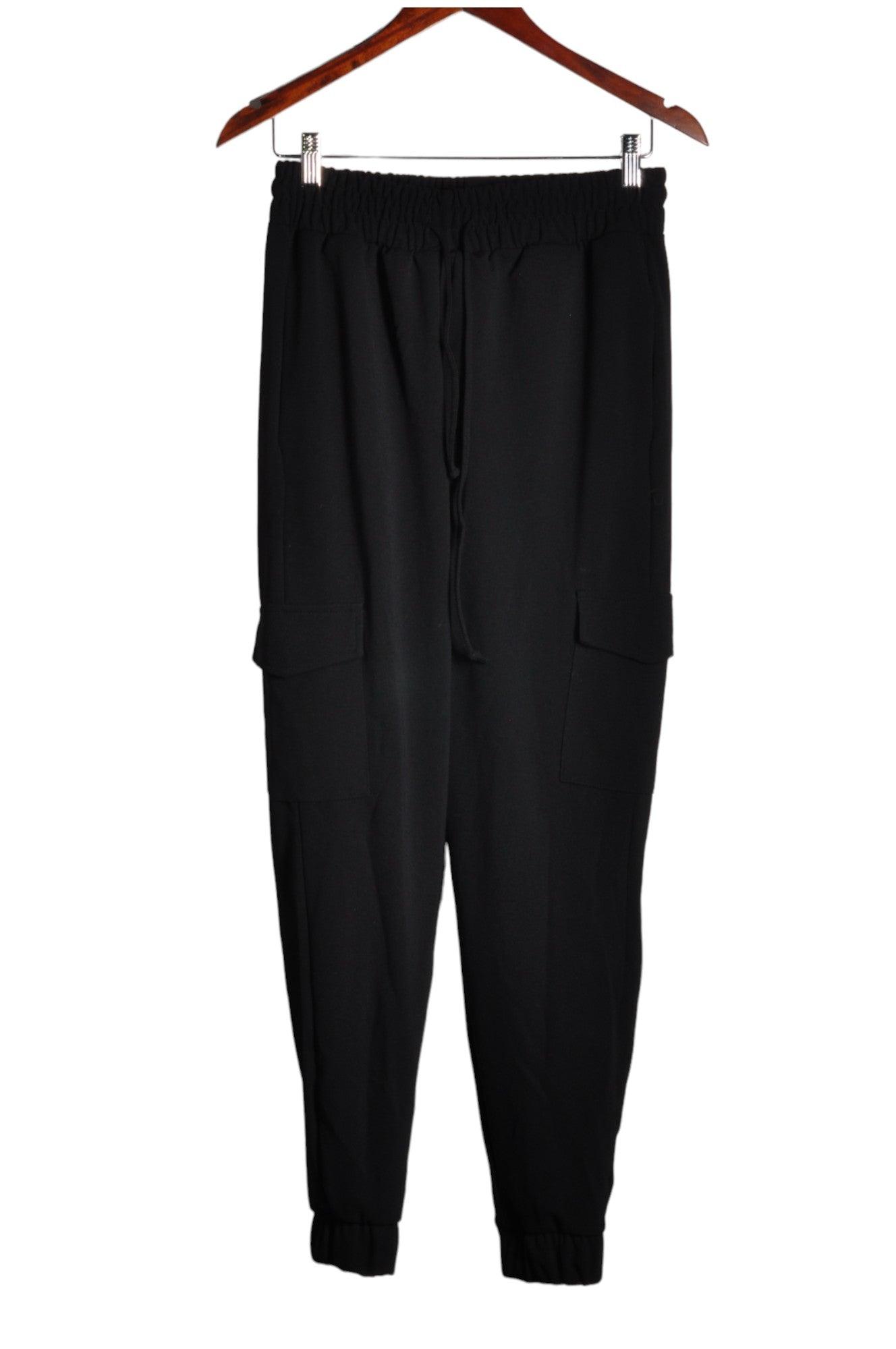 FOREVER 21 Stylish Women's Black Regular Fit Work Pants - Size L