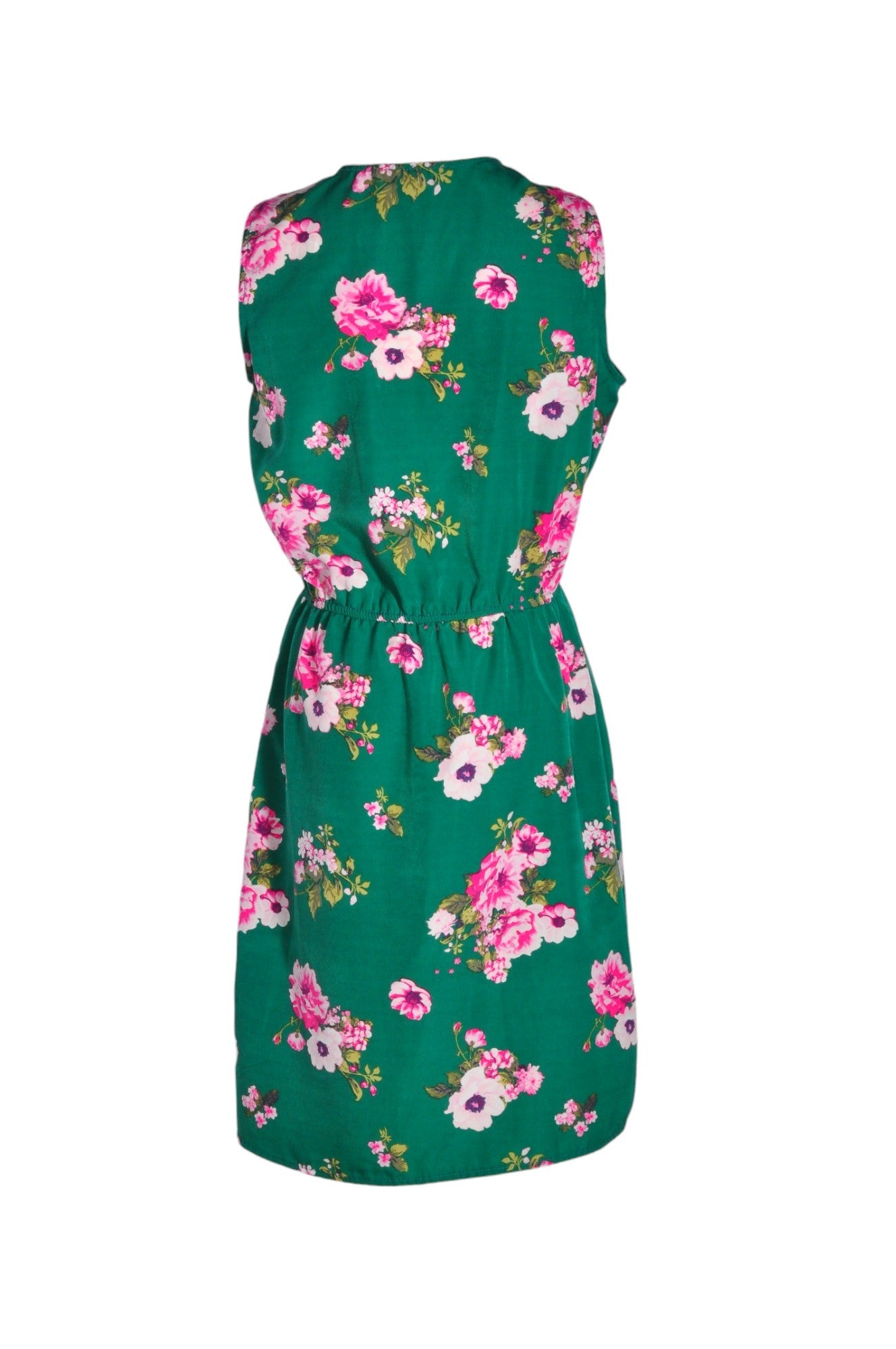 LILY MORGAN Stylish Women's Green Wrap Dress in Regular Fit - Size S
