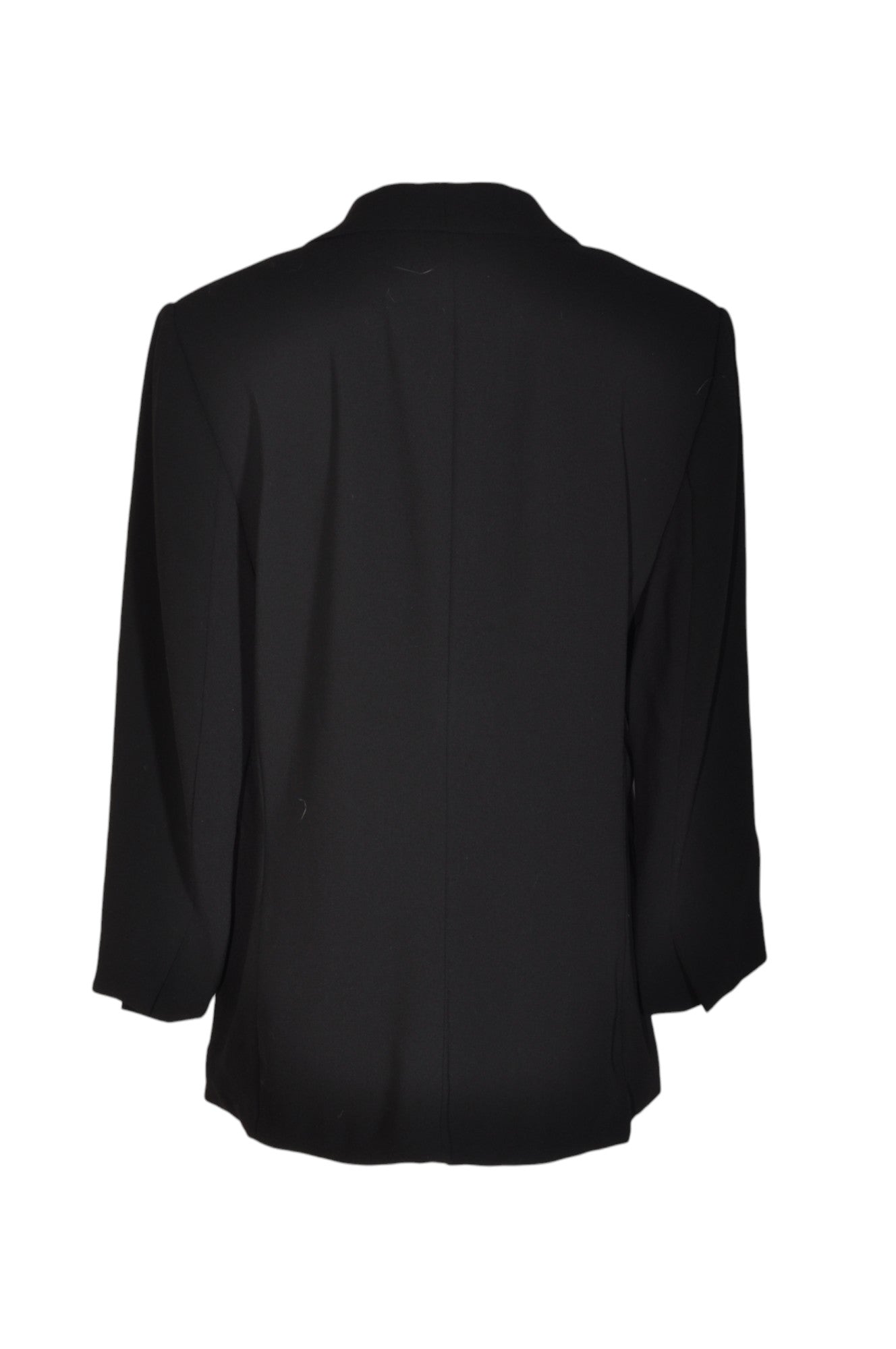 Stylish H&M Women's Regular Fit Black Coat - Size 12