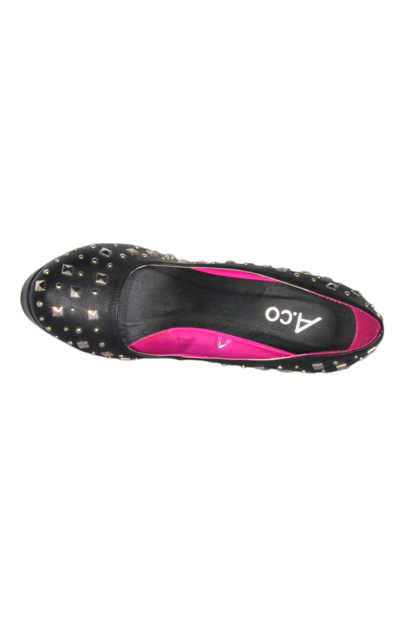 Stylish A.CO Women's Regular Fit Black Heels - Size 8