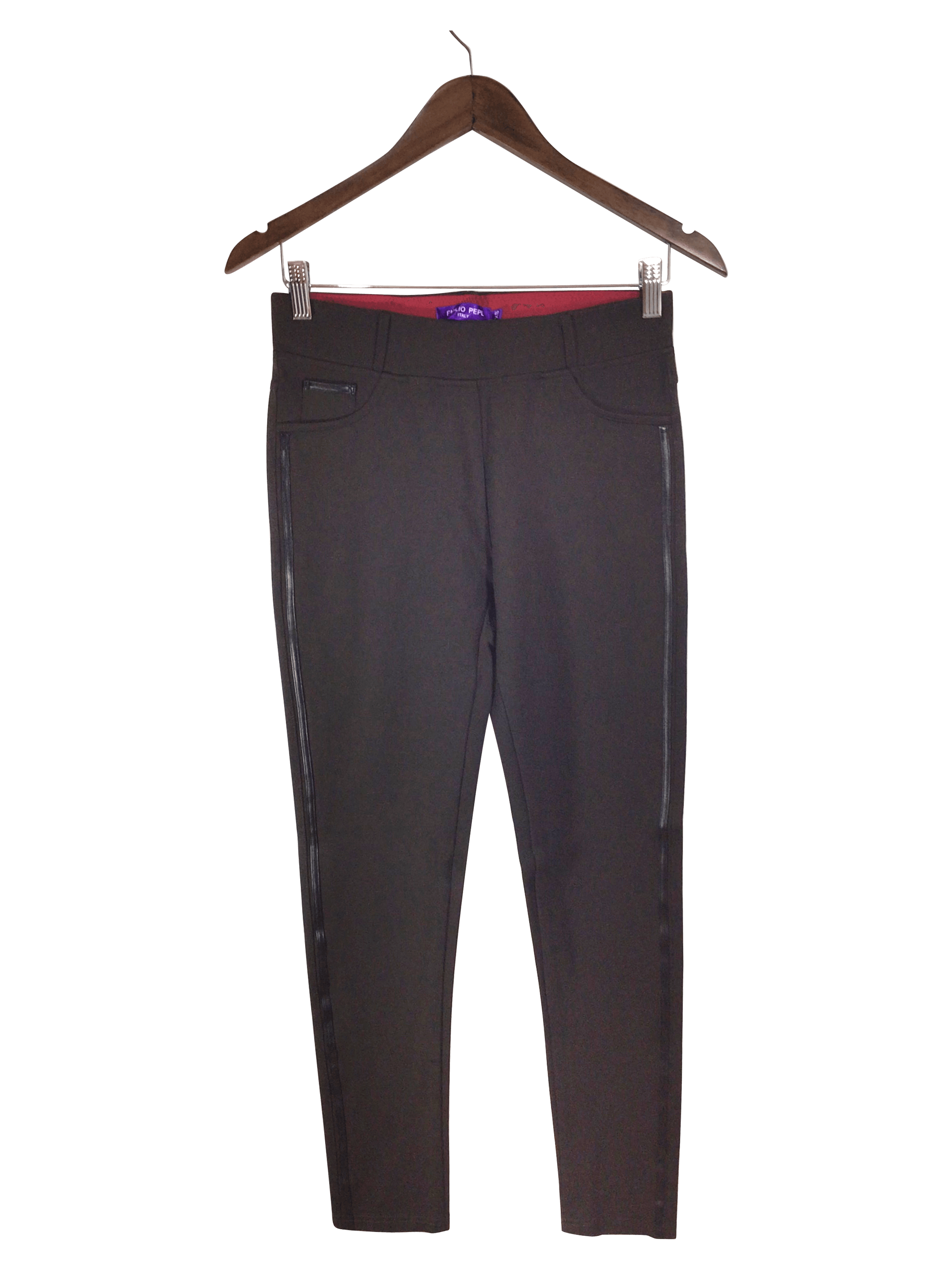 EMILIO PEPE Stylish Women's Brown Regular Fit Work Pants - Size XS