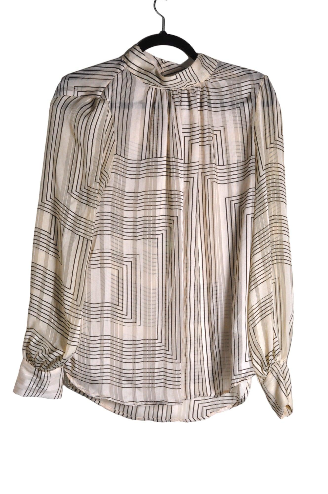 Stylish H&M Second-Hand Women's Regular Fit White Blouse - Size L