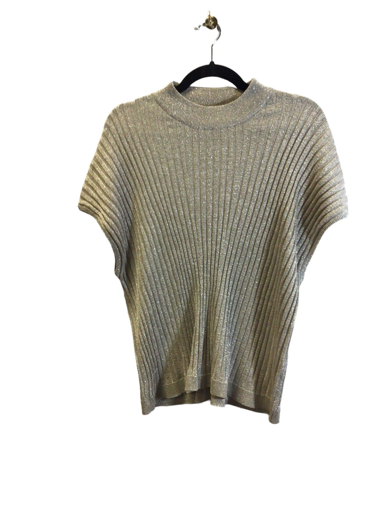 Stylish H&M Second - Hand Women's Beige Regular - Fit Blouses - Size L