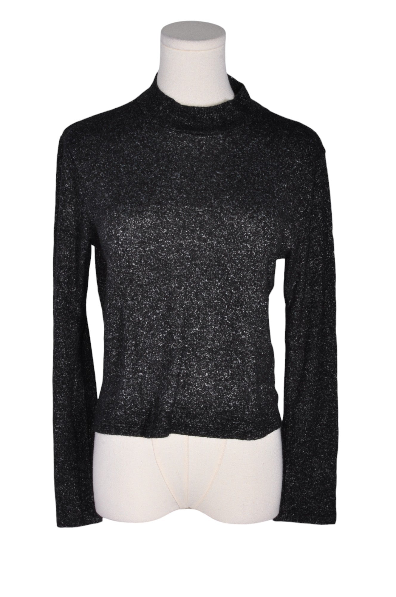 ANTISTAR Stylish Women's Black Turtleneck Top in Regular Fit - Size M