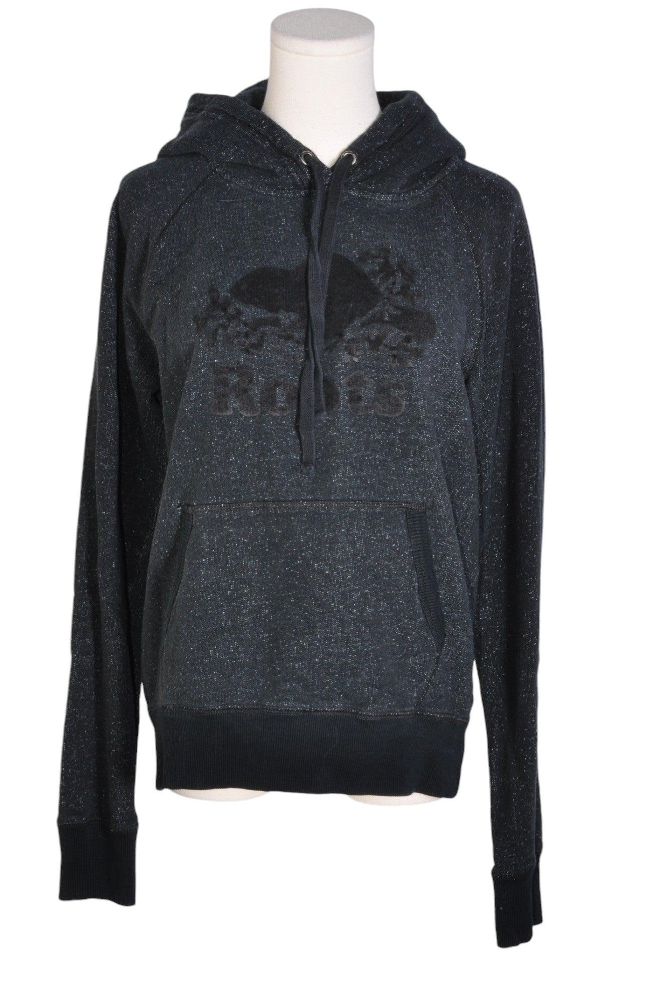 ROOTS Stylish Women's Black Regular-Fit Sweatshirt - Size M