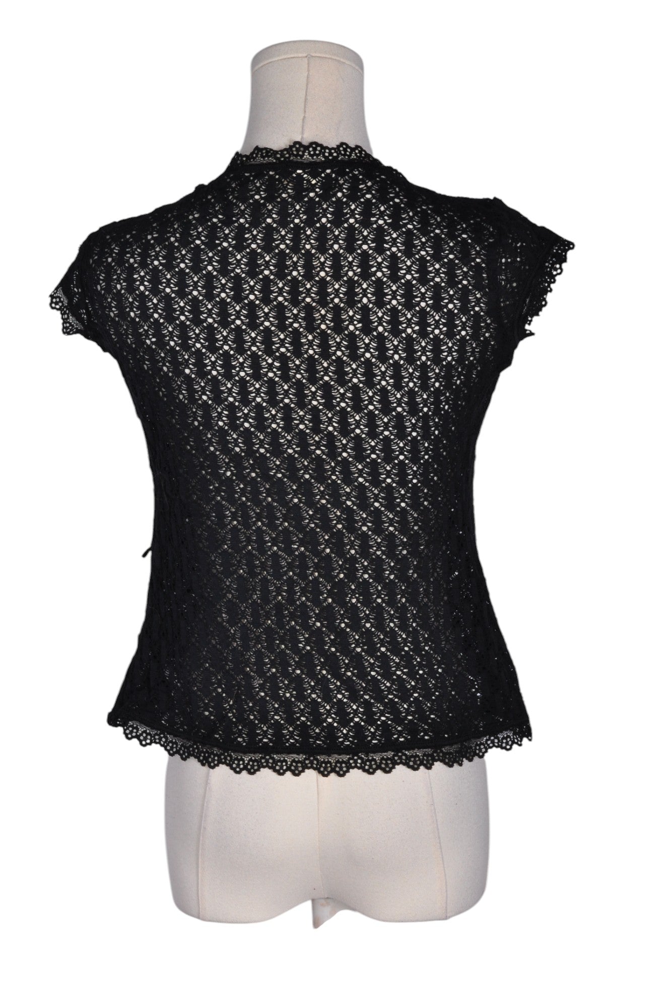 ARIANNE Stylish Women's Black Regular-Fit Bolero - Size S