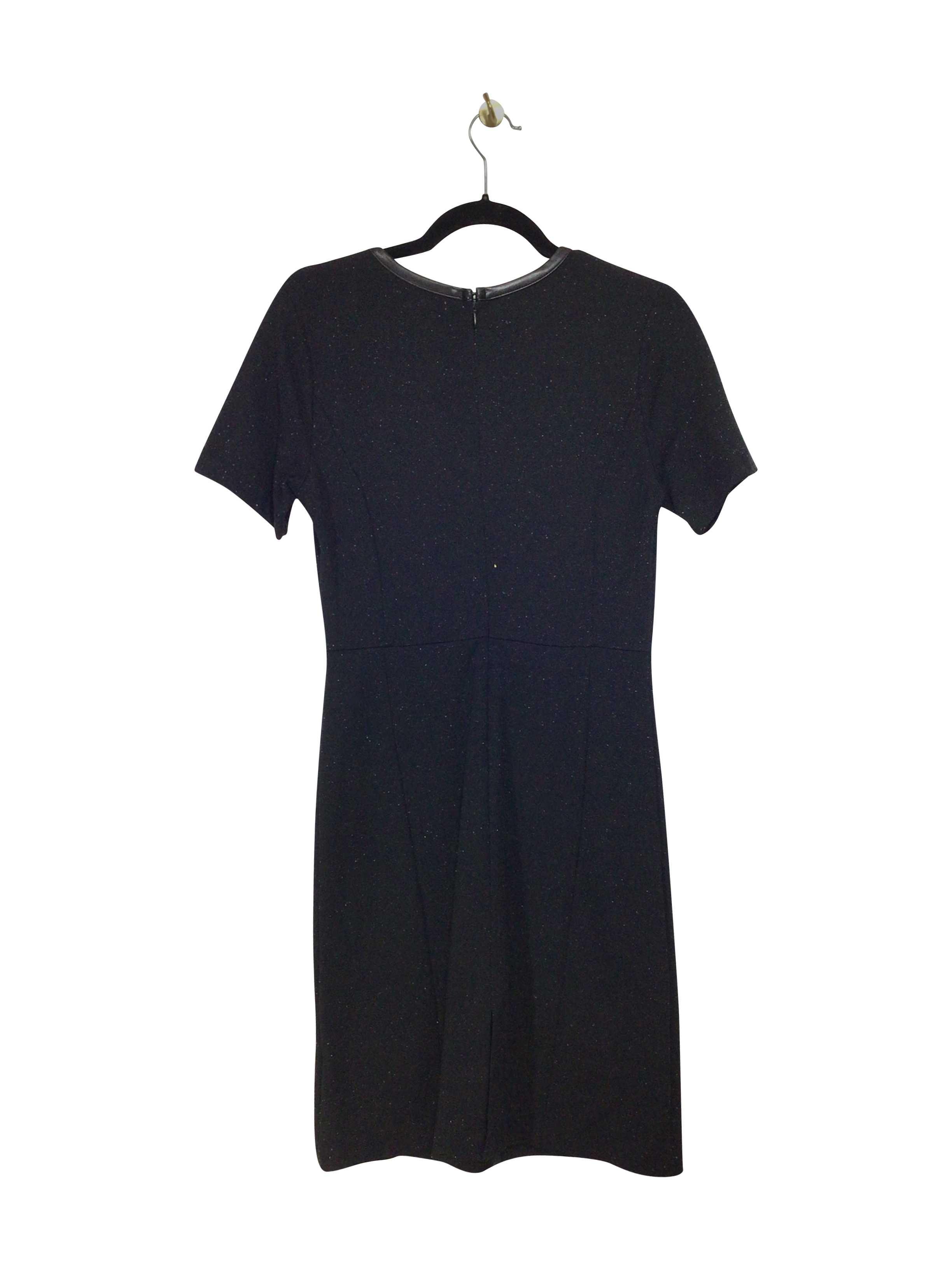 JOE FRESH Stylish Regular Fit Black Midi Dress - XS