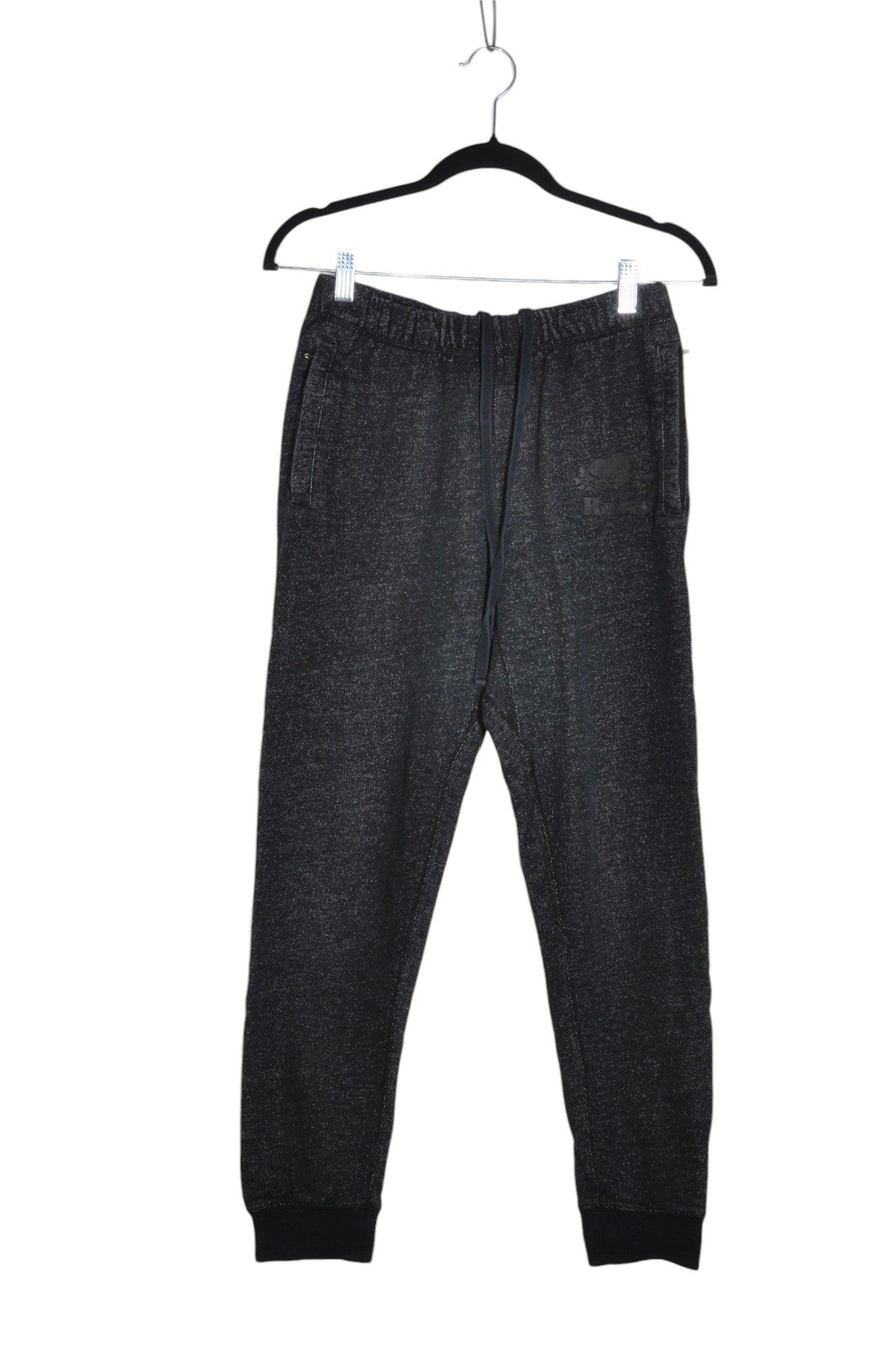 ROOTS Stylish Women's Activewear Black Jogging Pants - Regular Fit, Size XS
