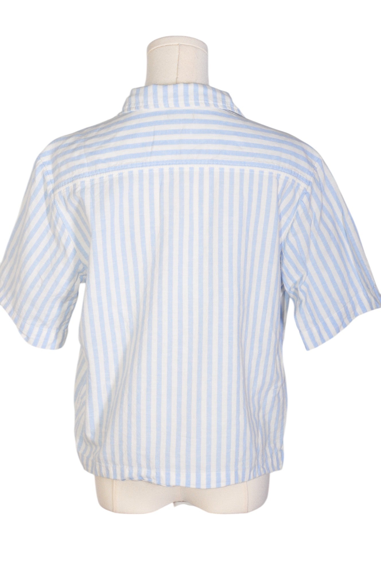 ROOTS Stylish Women's Blue Button - Down Tops in Regular Fit - Size XS