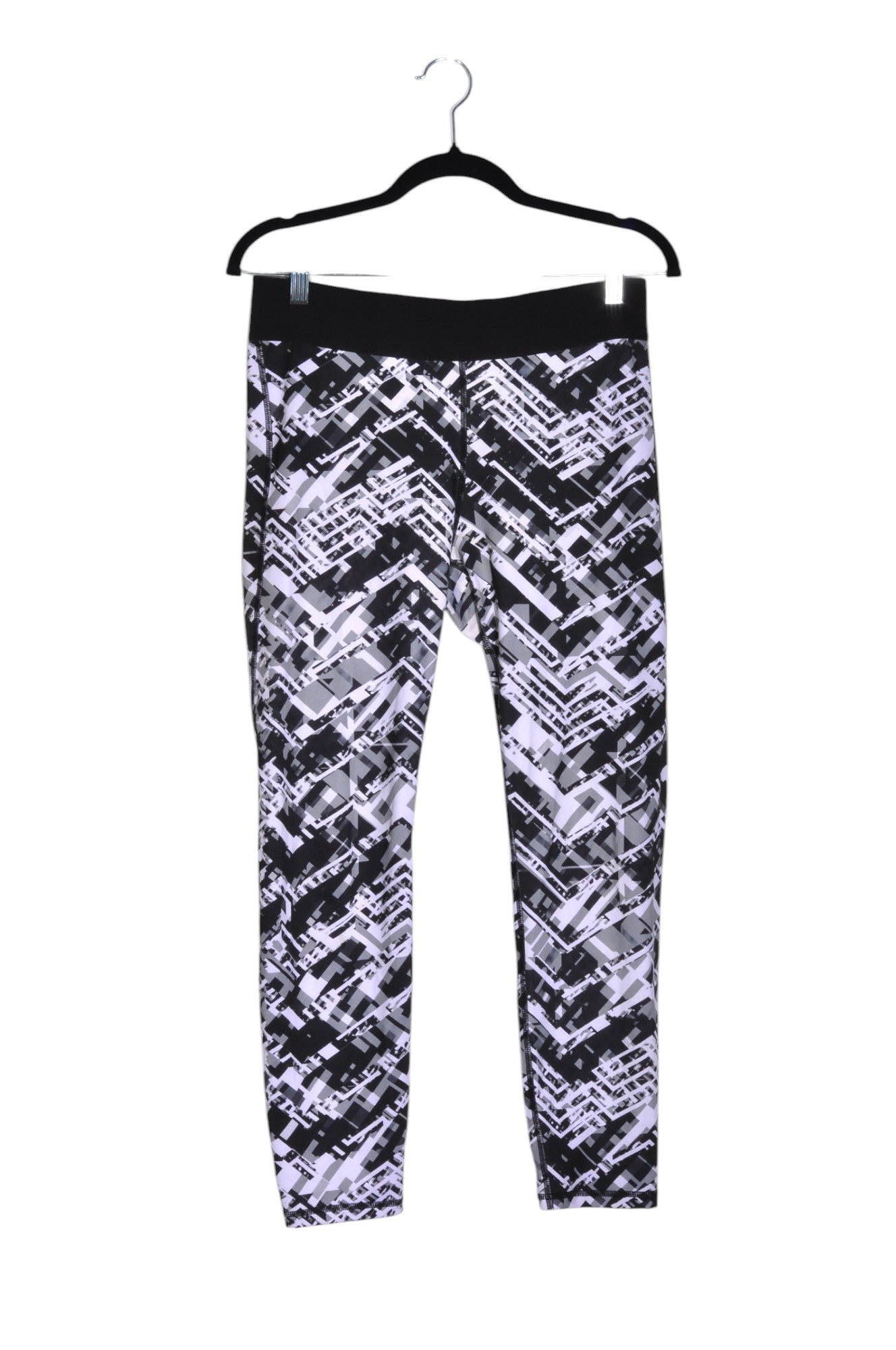 H&M Second Hand Women's Stylish Activewear Black Regular Fit Leggings - Size L