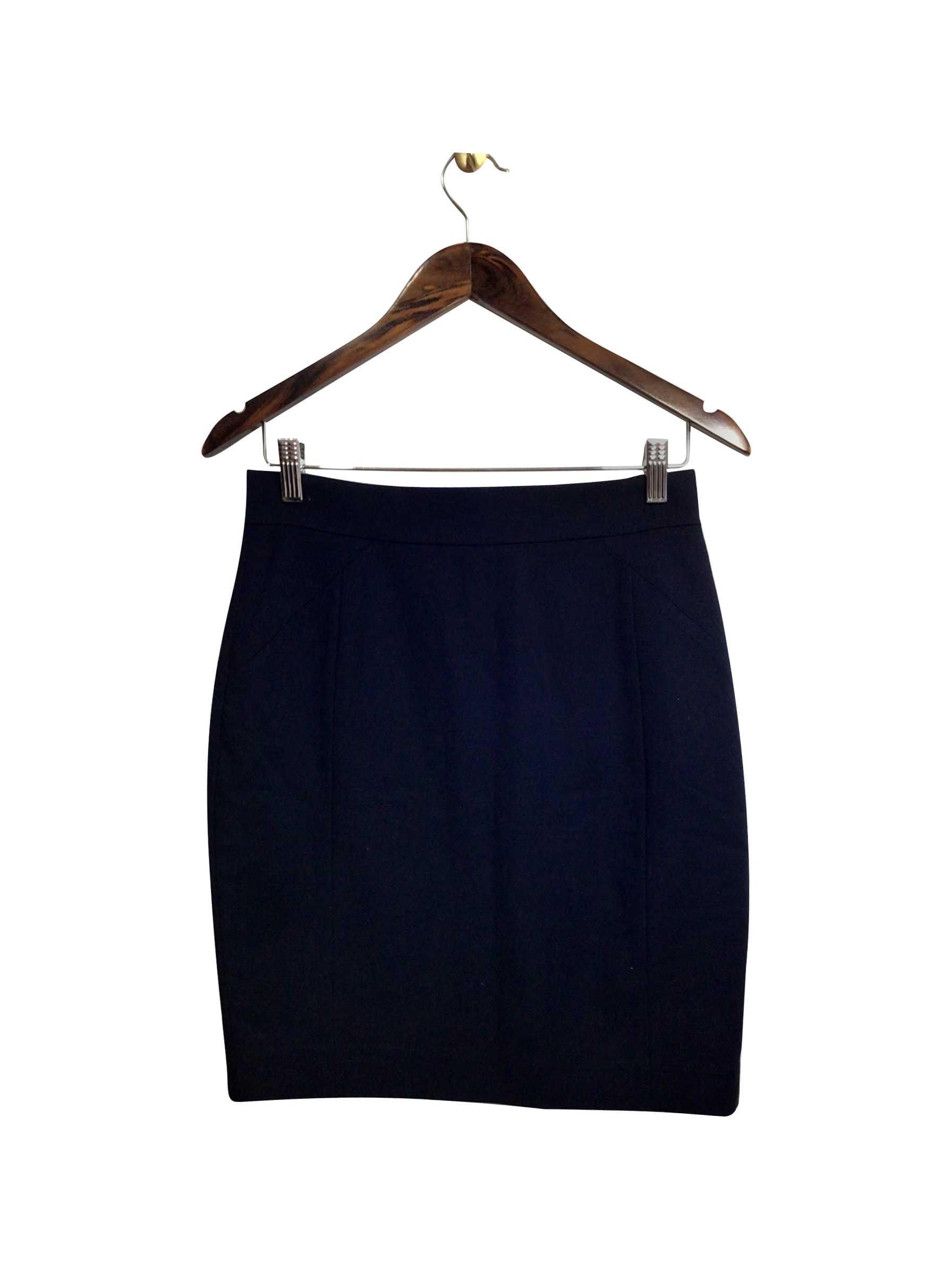 H&M Second Hand Regular Fit Knee-Length Blue Skirt - Size 8