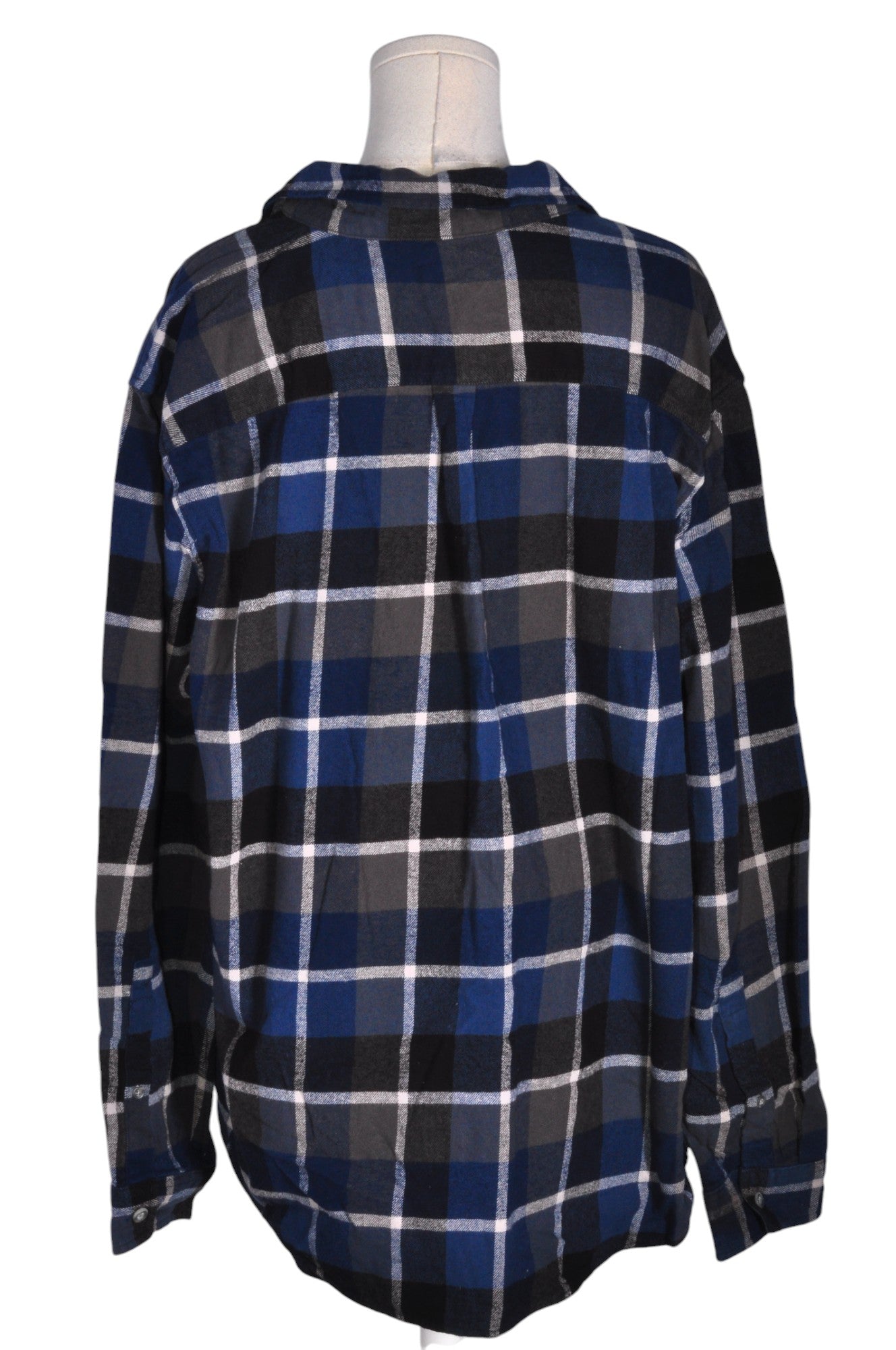 EDDIE BAUER Stylish Women's Blue Regular-Fit Button Down Tops - Size XL