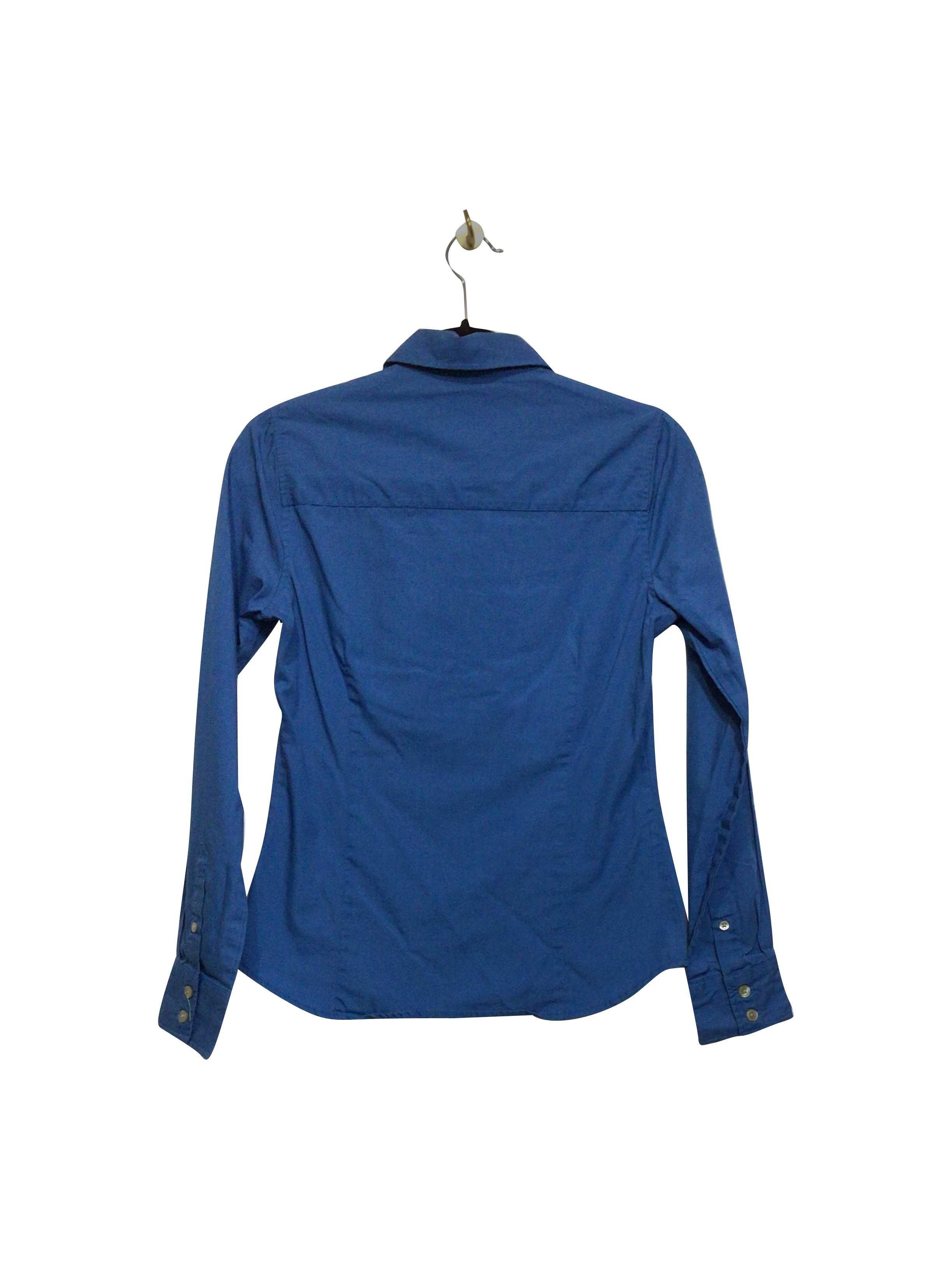 JOE FRESH Stylish Regular Fit Blue Button-down Top - Size XS