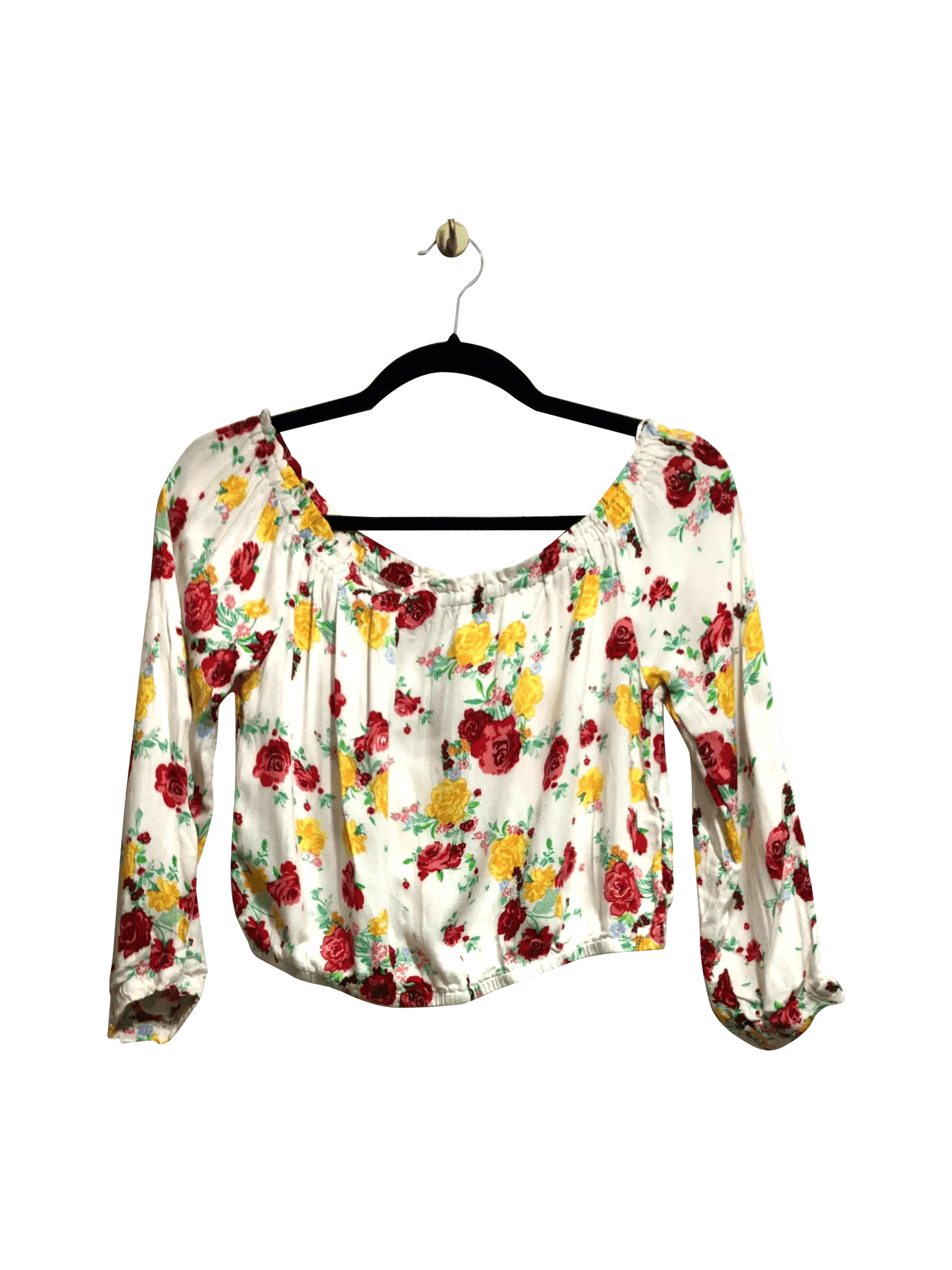H&M Stylish Regular Fit White Crop Top - Size 10
