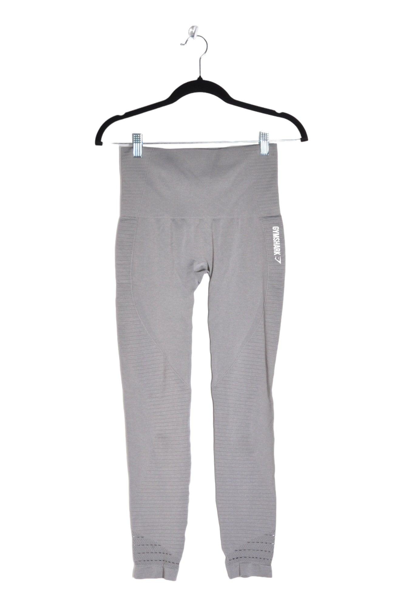 GYMSHARK Stylish Women's Gray Regular-Fit Activewear Leggings - Size S
