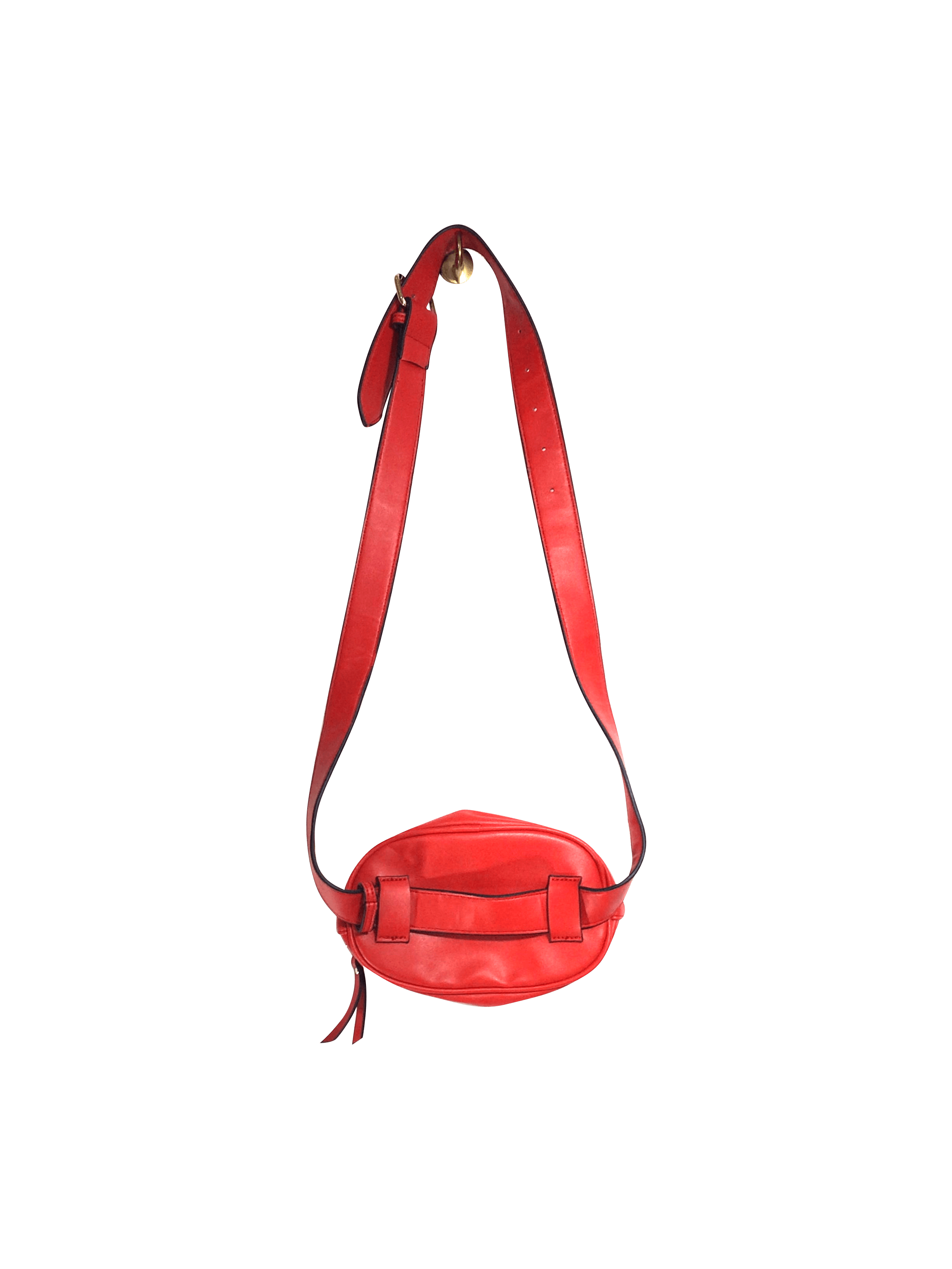 Stylish GEORGE Red Regular-Fit Second-Hand Women's Handbag - Size S