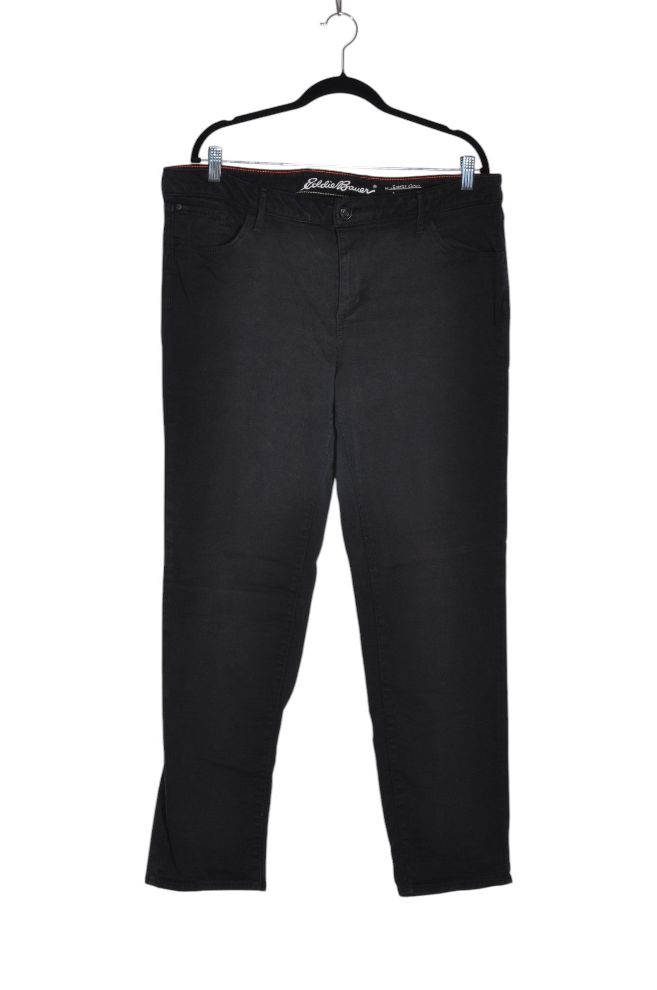EDDIE BAUER Stylish Women's Black Regular Fit Work Pants - Size 16