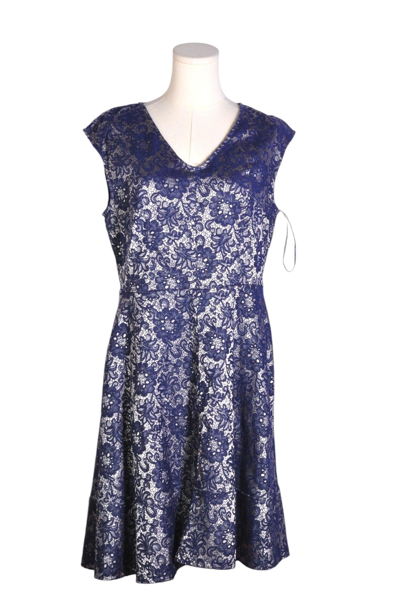 RICKI'S Stylish Women's Blue A-Line Regular Fit Dress - Size 10