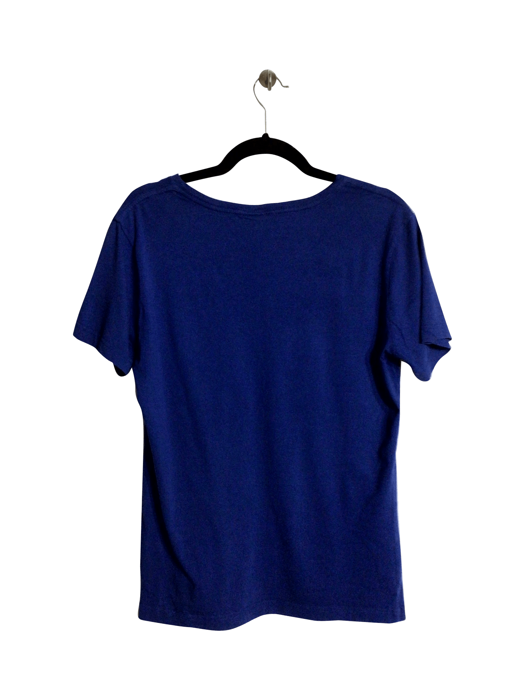 H&M Stylish Blue Regular Fit T-shirt - Size M