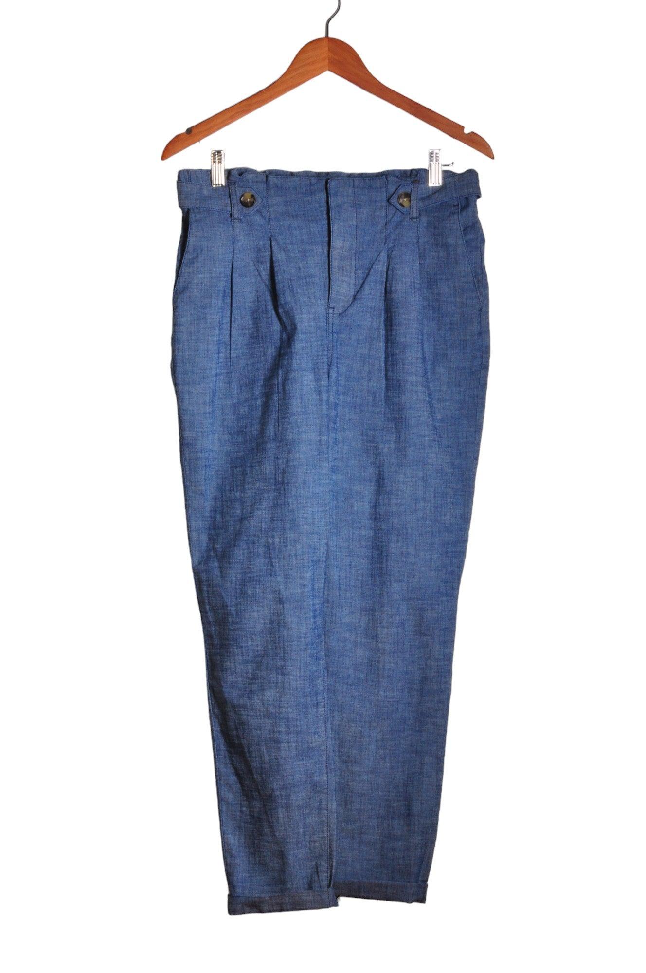 REITMANS Stylish Blue Regular Fit Women's Work Pants - Size 8