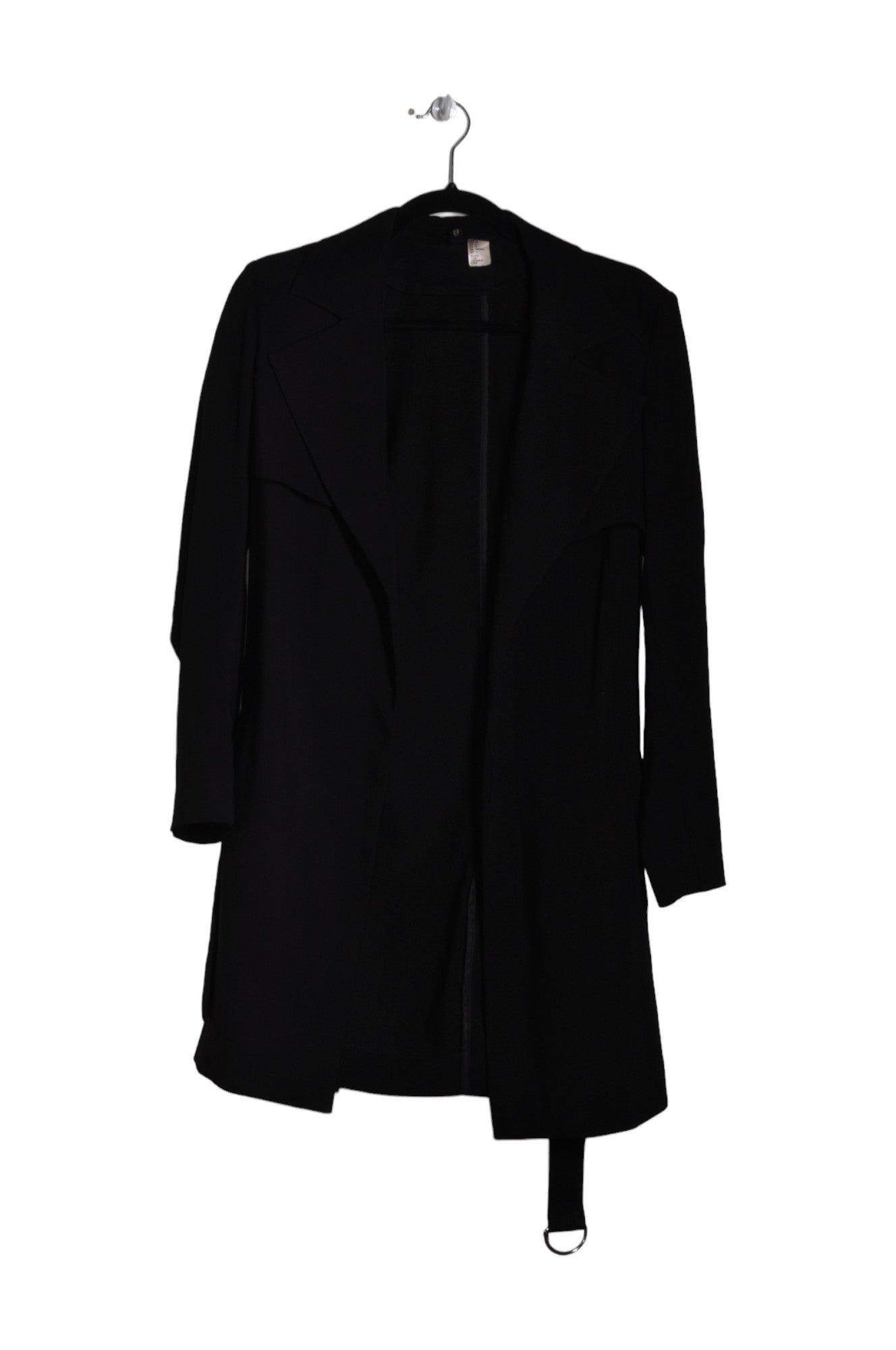 Stylish H&M Women's Regular Fit Black Coat - Size 6