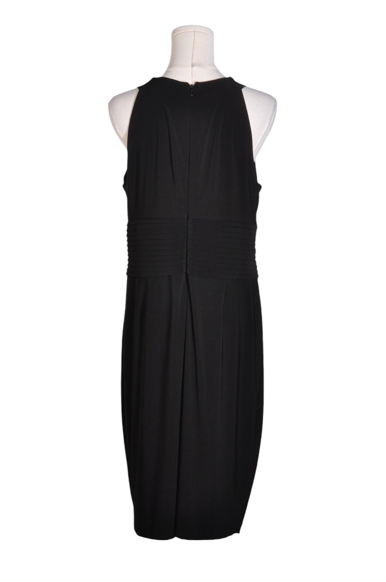 Stylish JONES & CO. Women's Regular Fit Black Shift Dress - Size 12