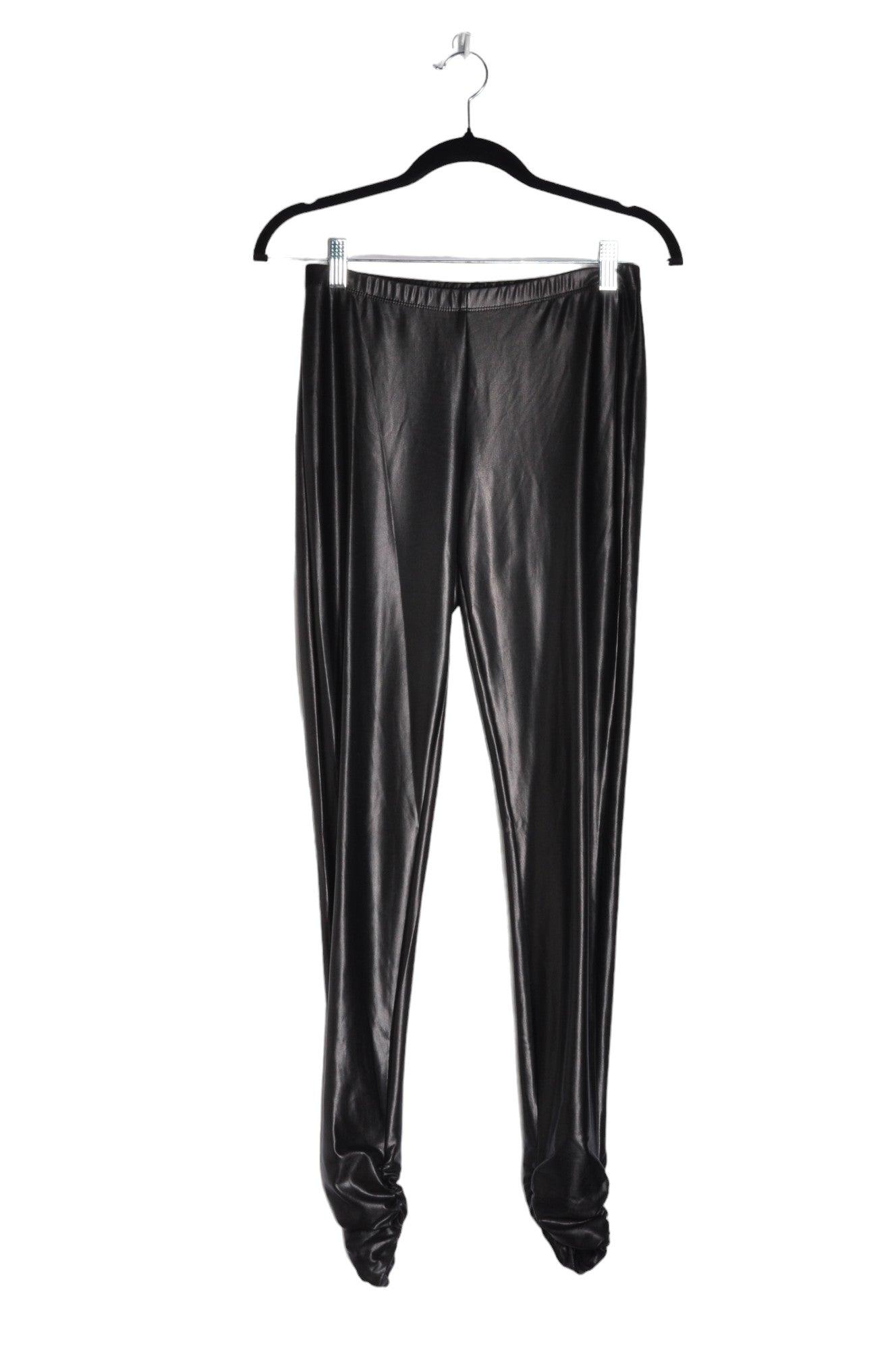 ARMANI Stylish Women's Black Regular-Fit Activewear Leggings in Size S