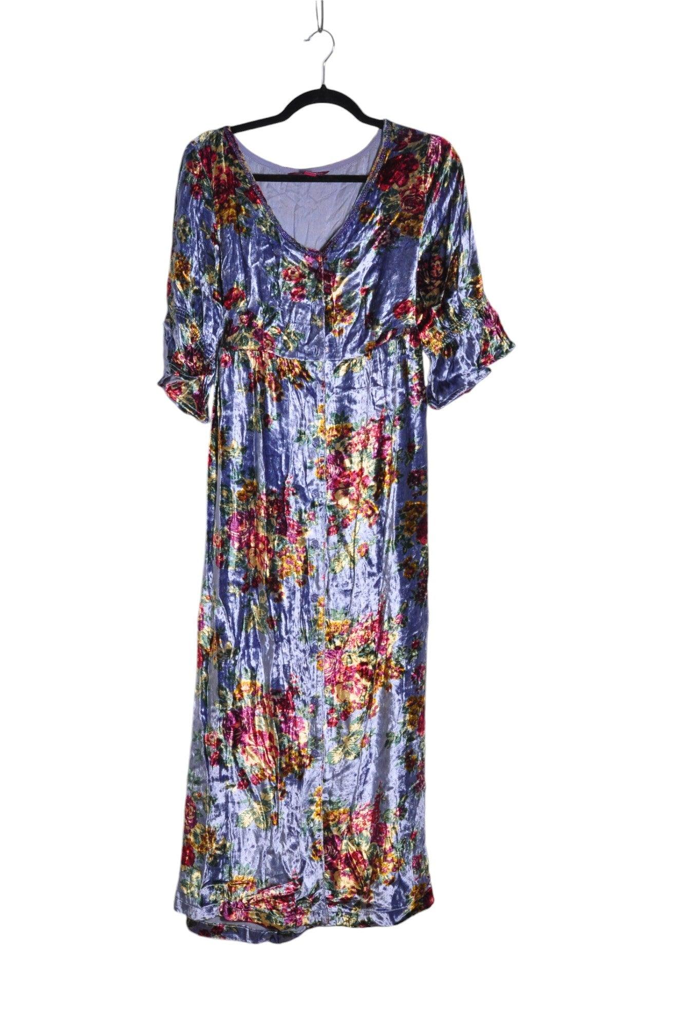APRIL CORNELL Stylish Blue Regular-Fit Women's Maxi Dress - Size S