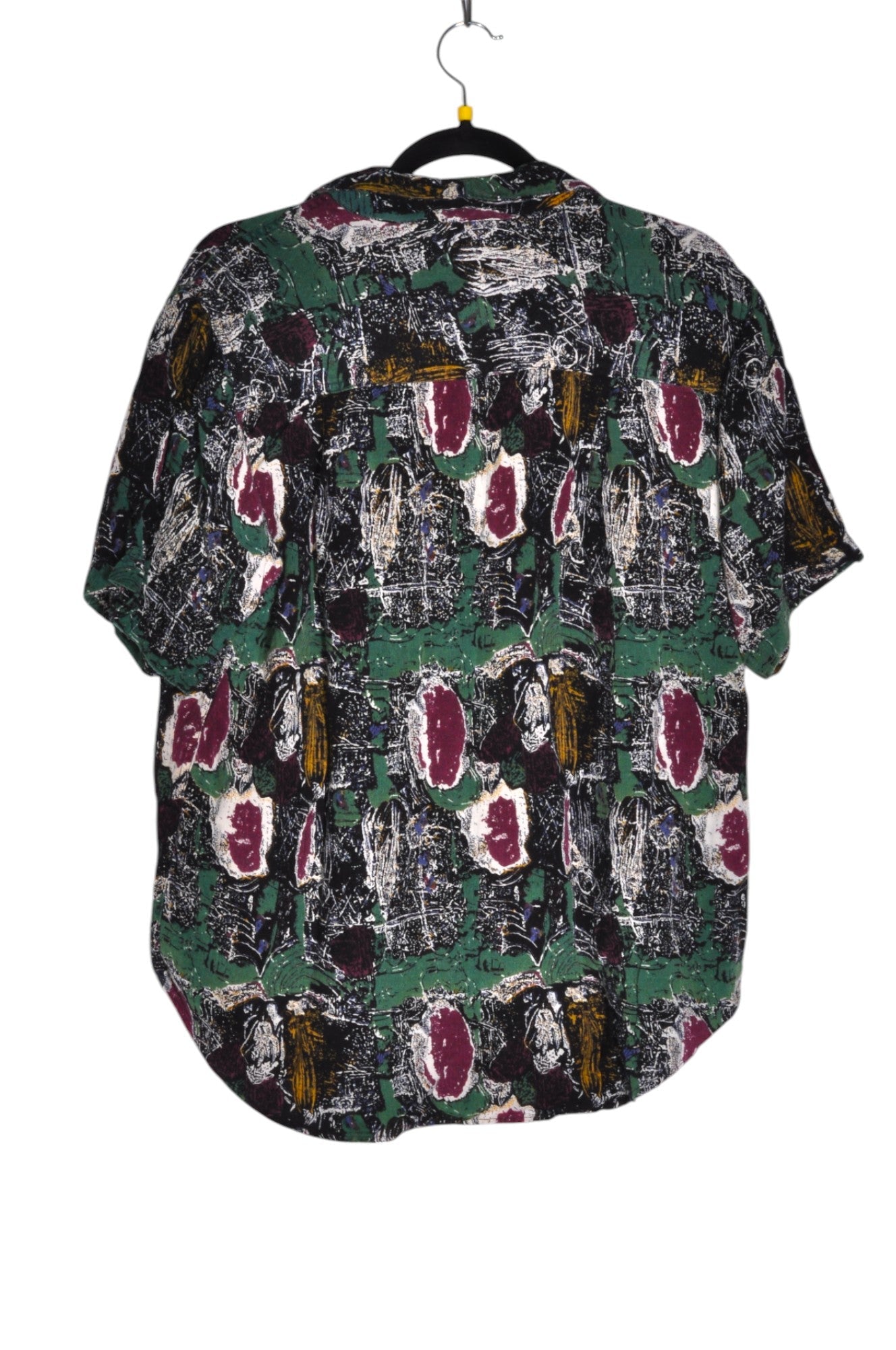 ASH CREEK Stylish Men's Green Regular-Fit Button-Down Top - Size L