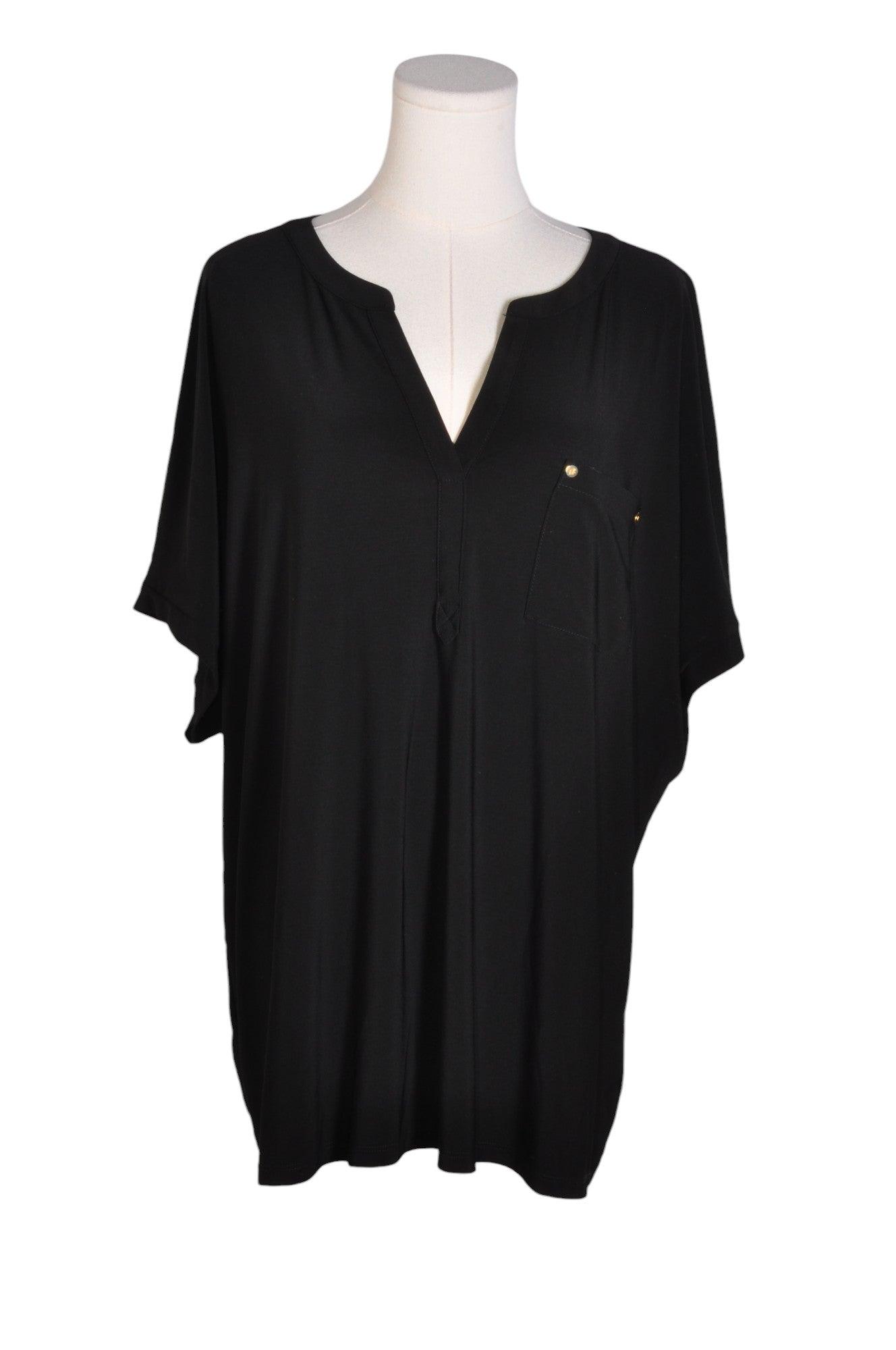 ANNE KLEIN Stylish Women's Regular Fit Black Blouses - Size 2X