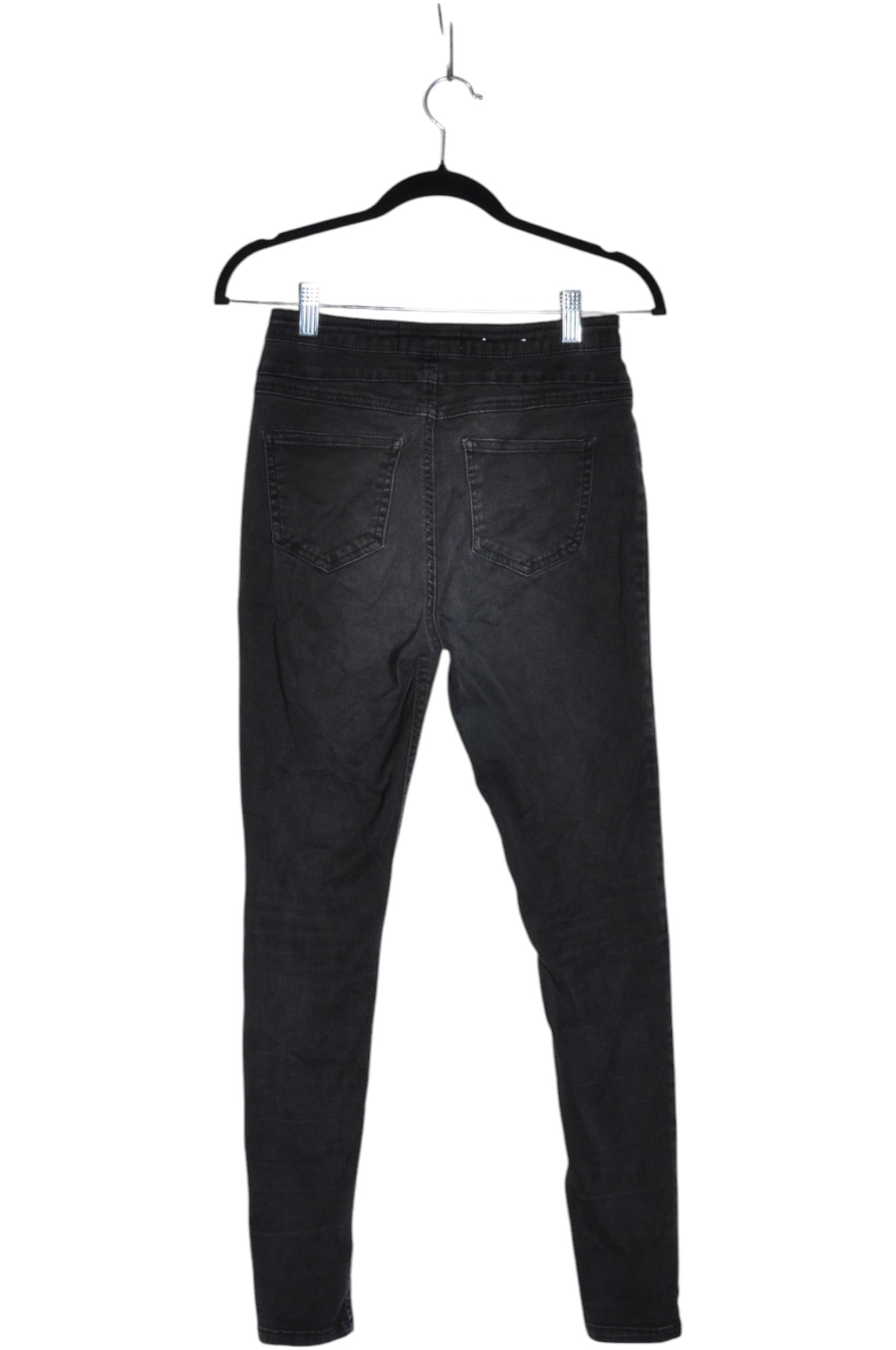 ARDENE Women's Stylish Black Regular Fit Straight-Legged Jeans - Size 9