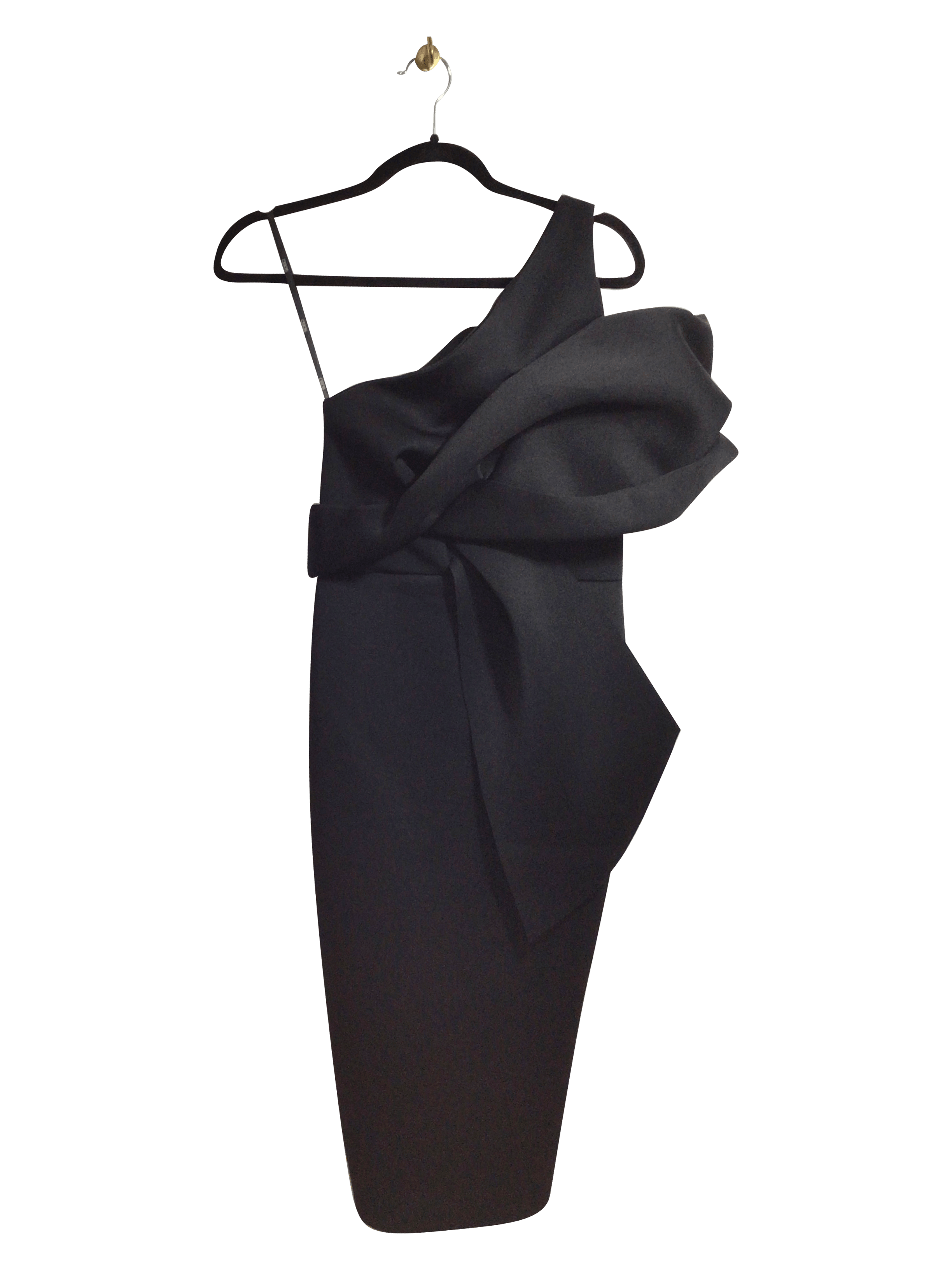 ASOS Second - Hand Women's Regular Fit Black Midi Dress Size 6