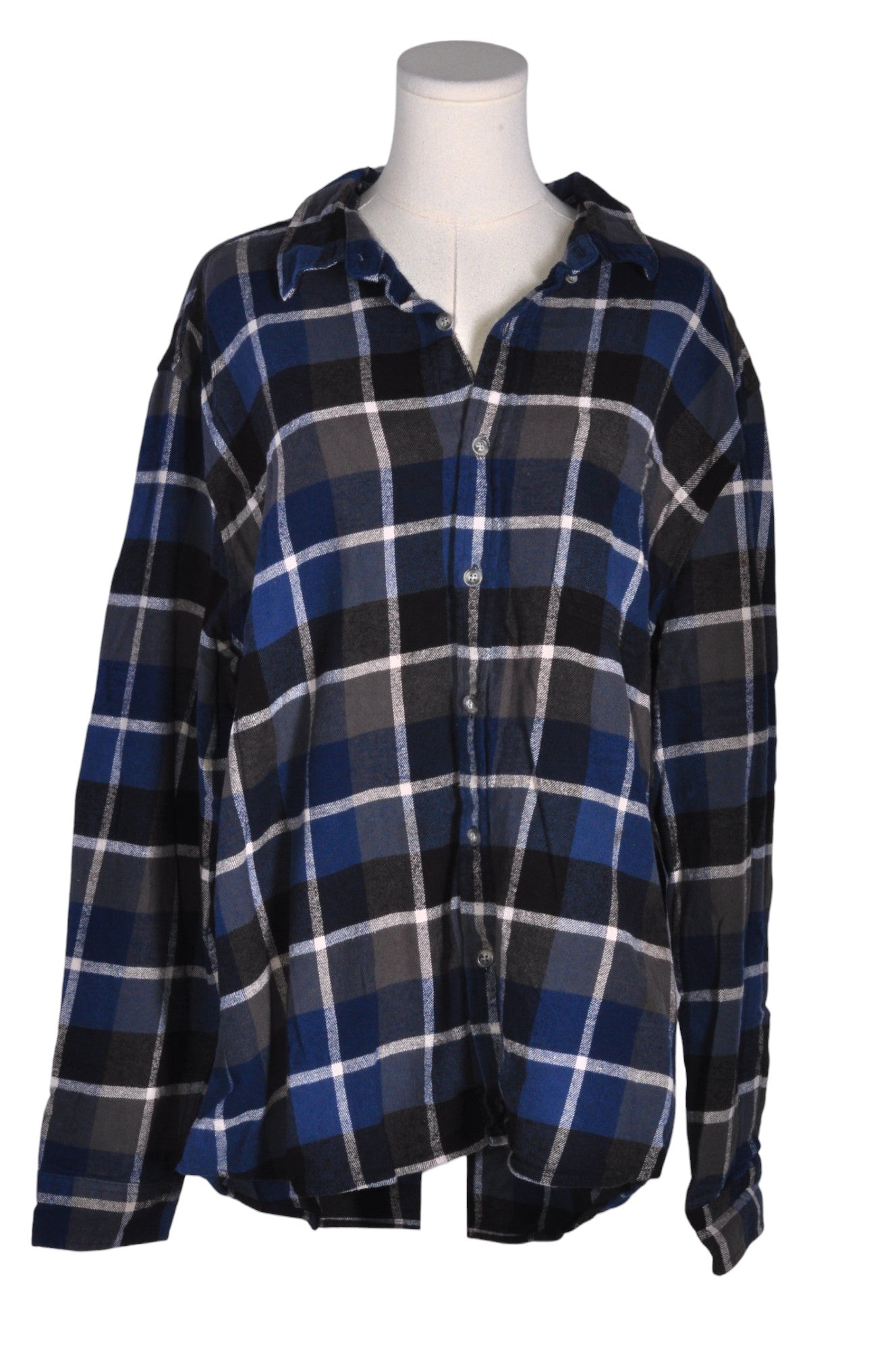 EDDIE BAUER Stylish Women's Blue Regular-Fit Button Down Tops - Size XL